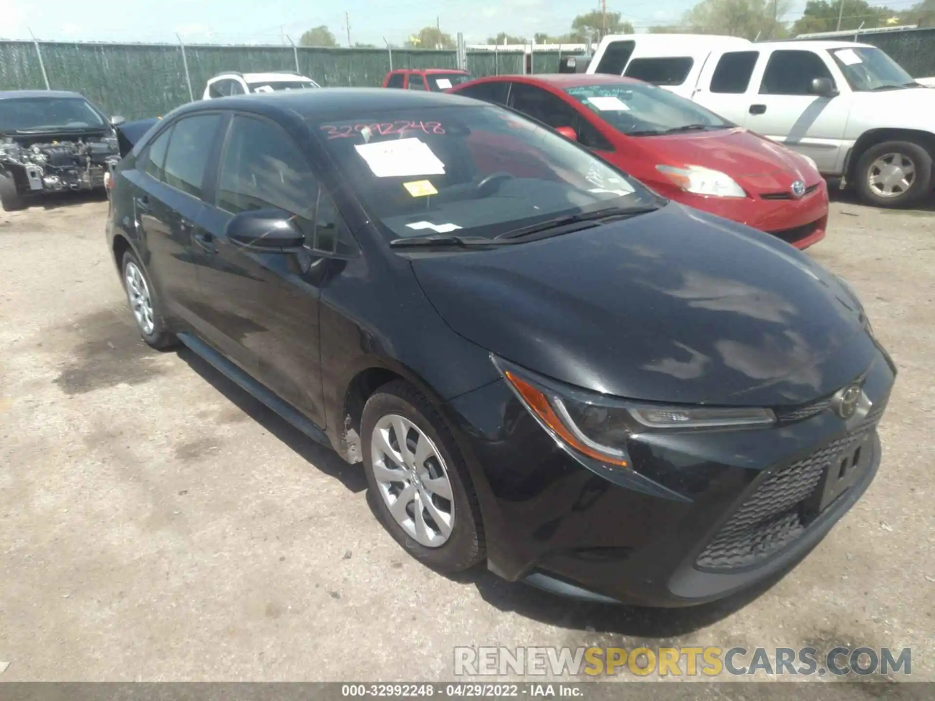 1 Photograph of a damaged car JTDEPRAE7LJ101146 TOYOTA COROLLA 2020