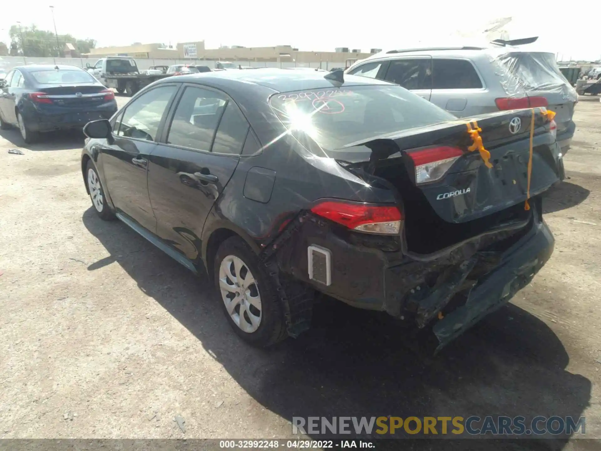 3 Photograph of a damaged car JTDEPRAE7LJ101146 TOYOTA COROLLA 2020