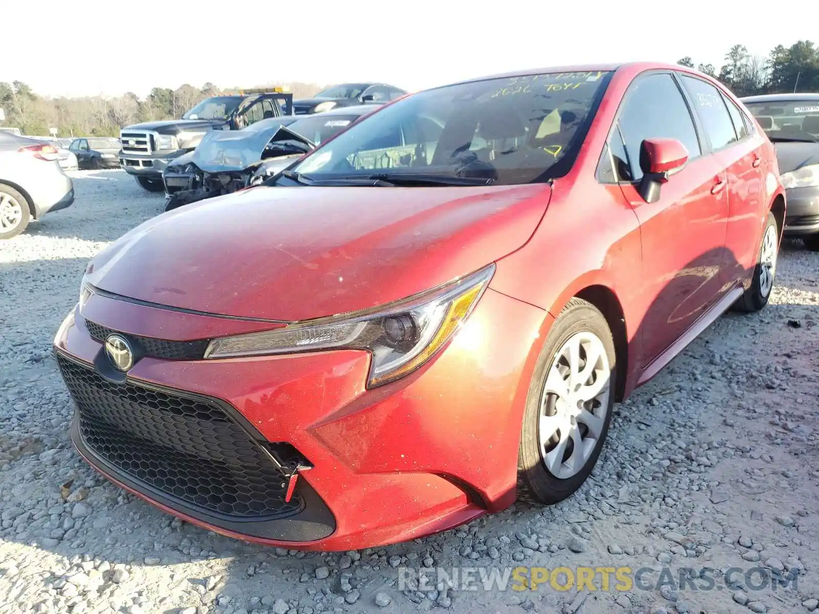 2 Photograph of a damaged car JTDEPRAE7LJ101258 TOYOTA COROLLA 2020