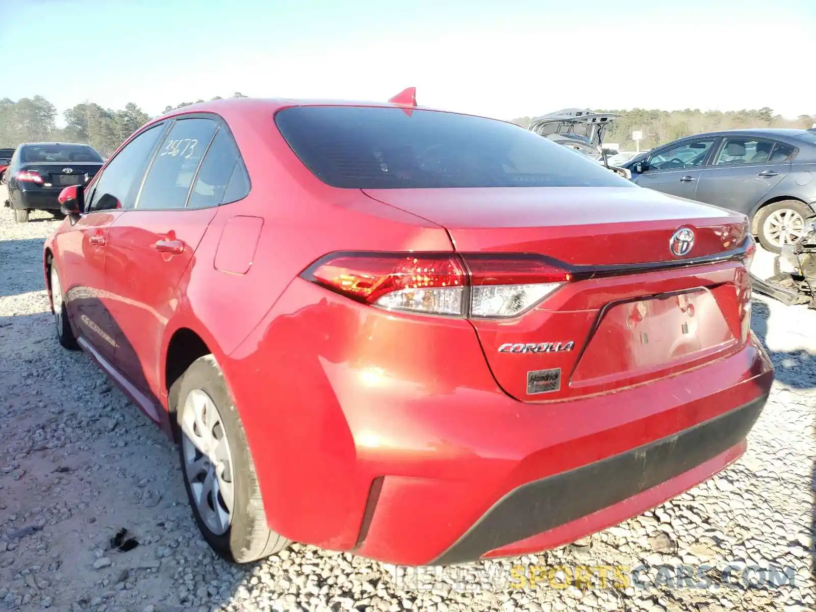 3 Photograph of a damaged car JTDEPRAE7LJ101258 TOYOTA COROLLA 2020