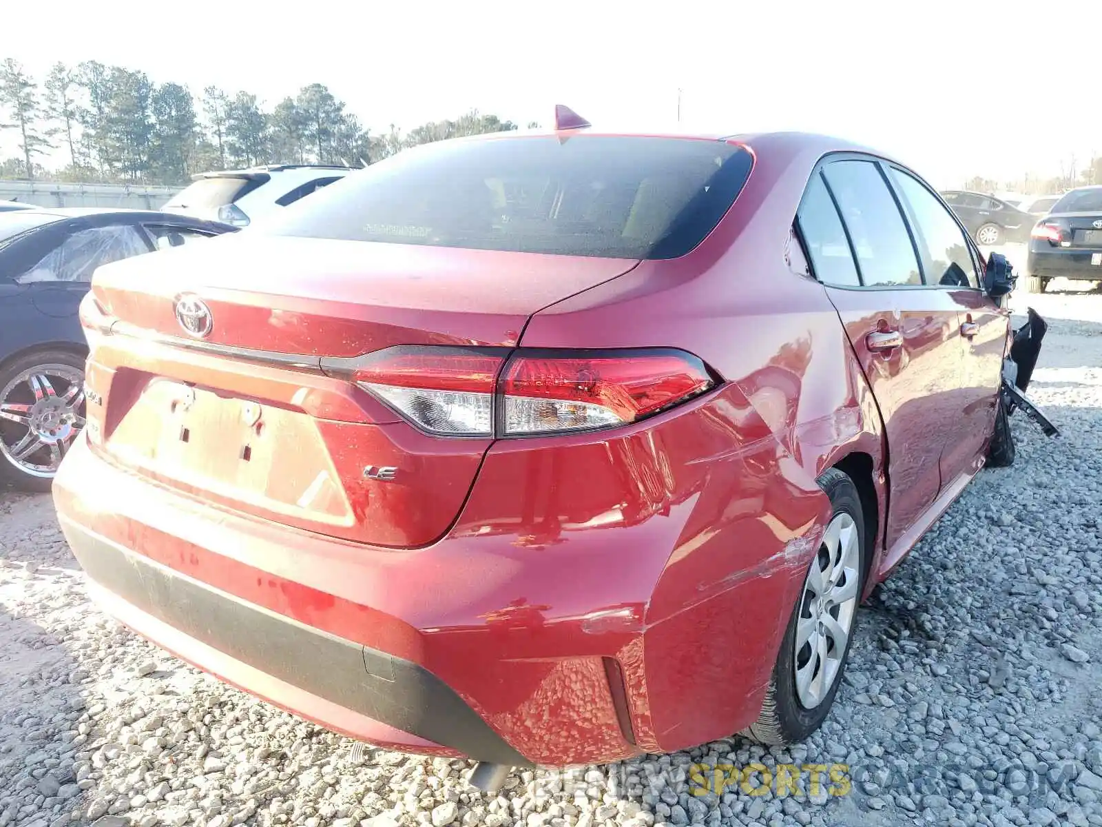 4 Photograph of a damaged car JTDEPRAE7LJ101258 TOYOTA COROLLA 2020