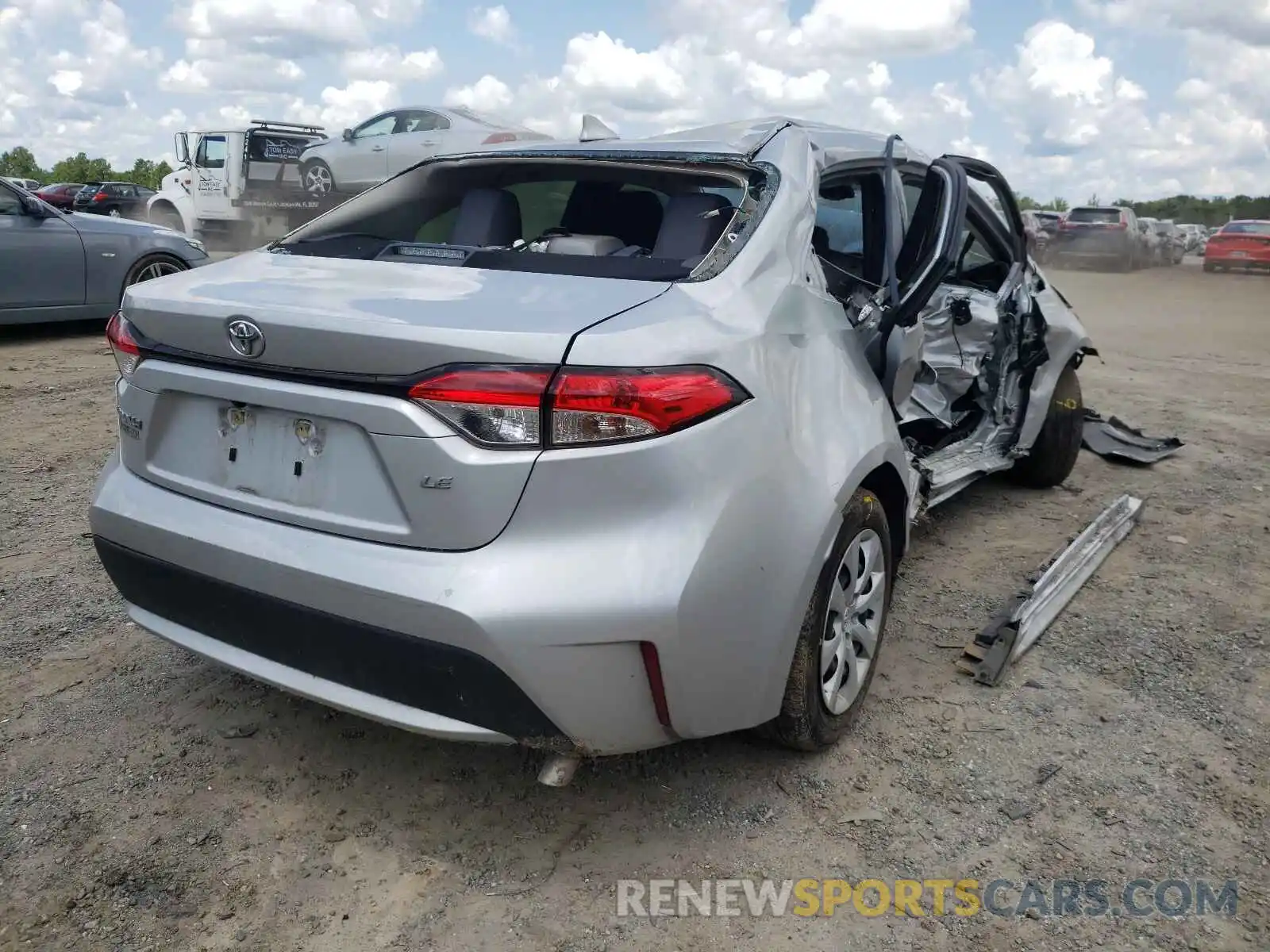 4 Photograph of a damaged car JTDEPRAE7LJ101356 TOYOTA COROLLA 2020