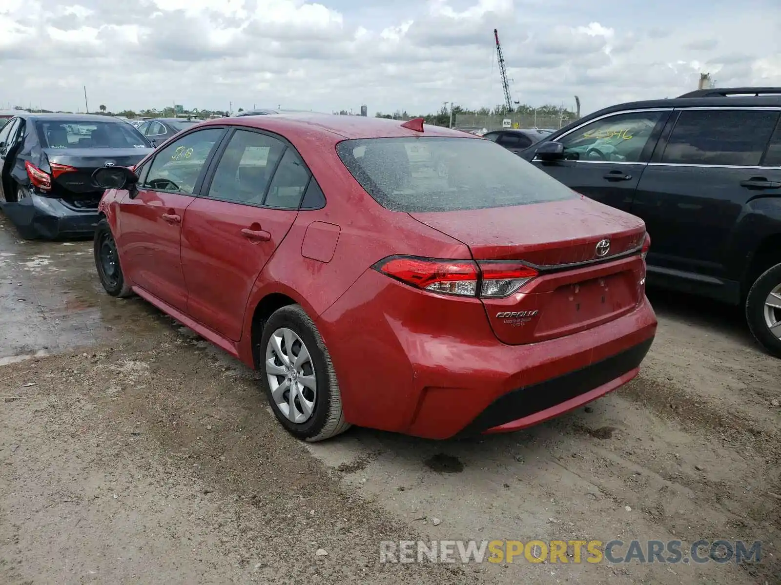 3 Photograph of a damaged car JTDEPRAE7LJ101499 TOYOTA COROLLA 2020