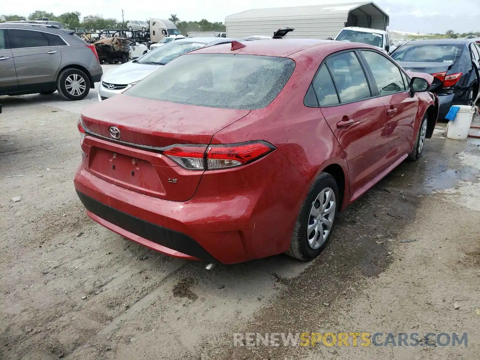 4 Photograph of a damaged car JTDEPRAE7LJ101499 TOYOTA COROLLA 2020