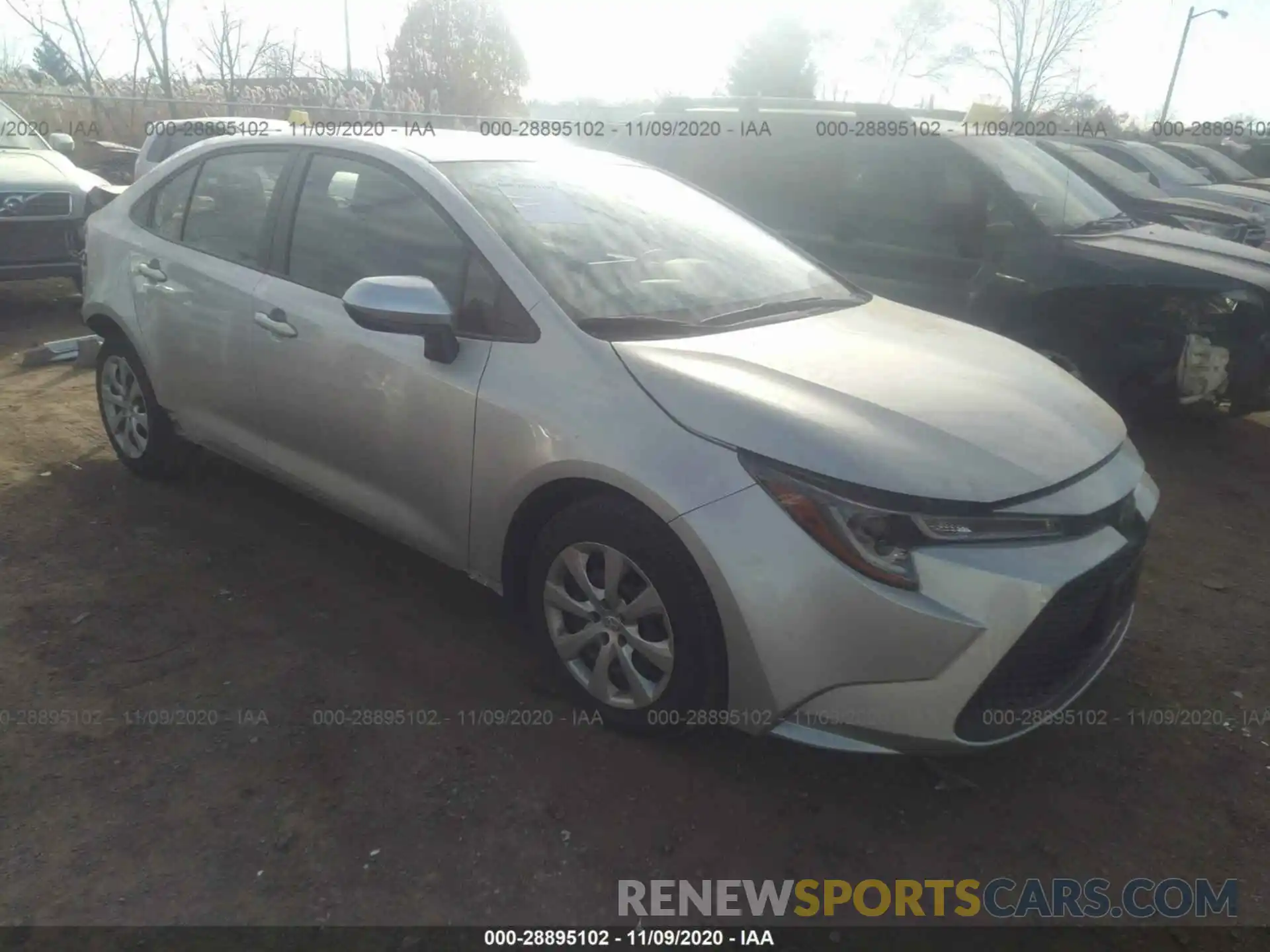 1 Photograph of a damaged car JTDEPRAE7LJ101650 TOYOTA COROLLA 2020