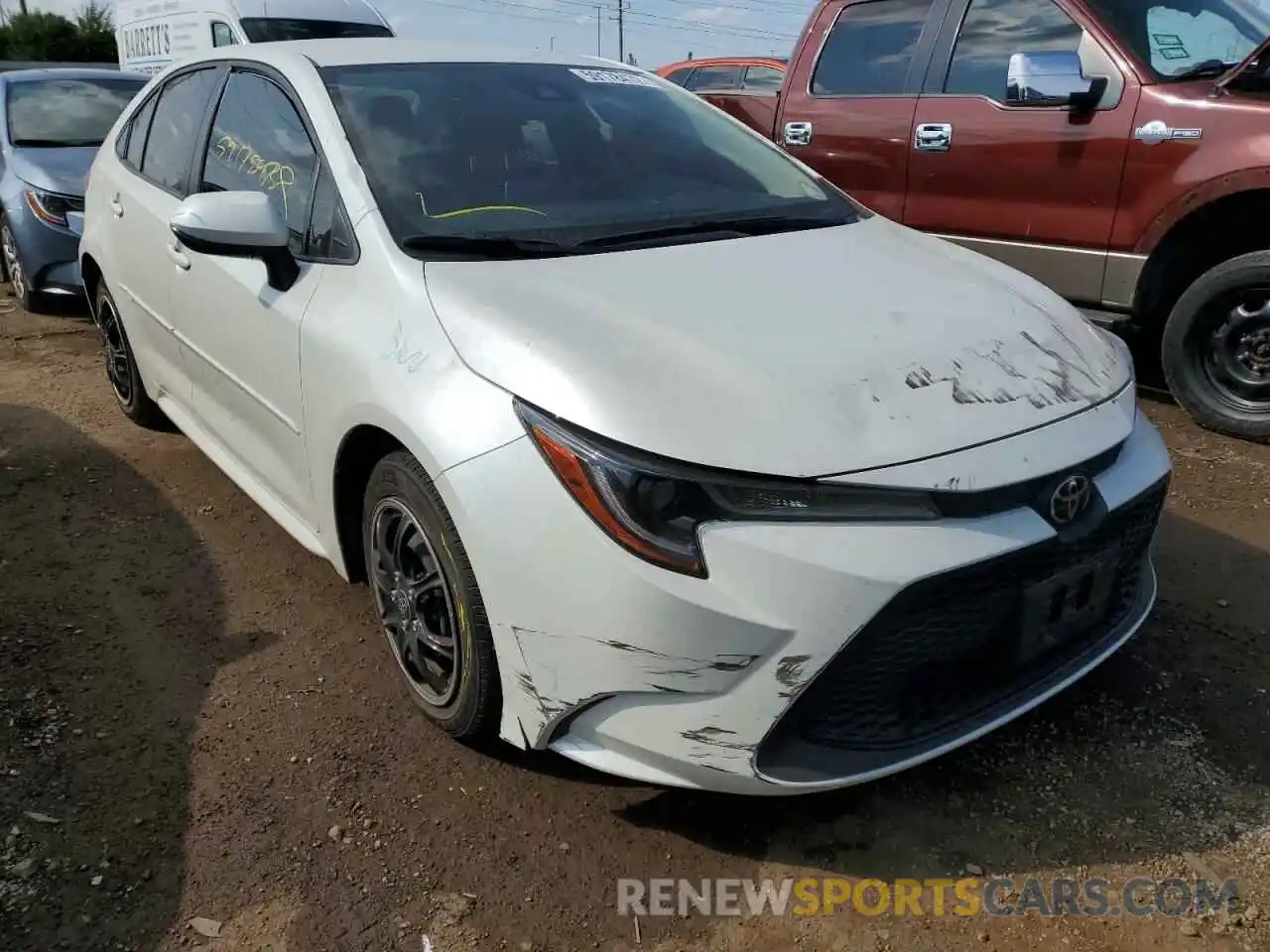 1 Photograph of a damaged car JTDEPRAE7LJ101745 TOYOTA COROLLA 2020