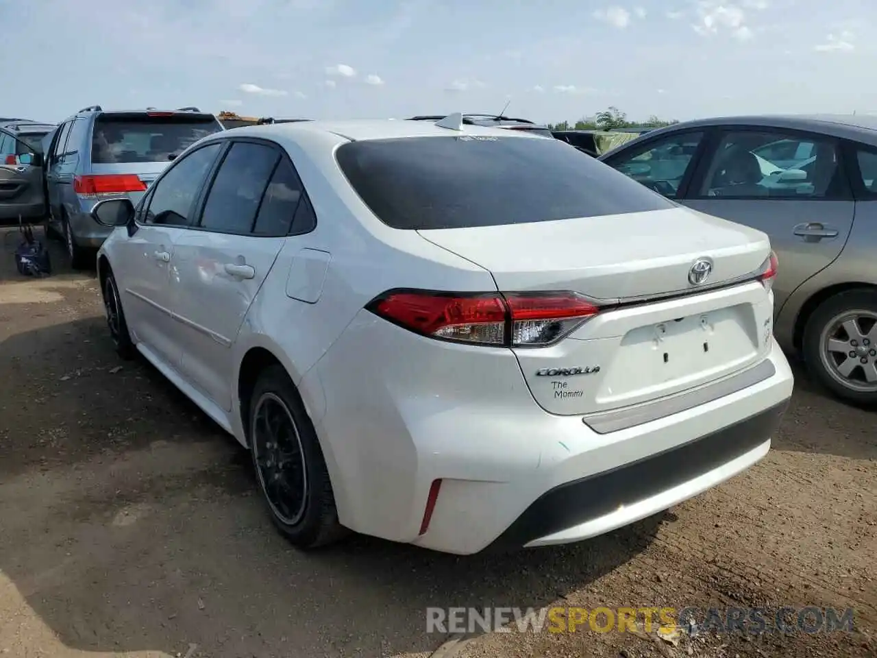 3 Photograph of a damaged car JTDEPRAE7LJ101745 TOYOTA COROLLA 2020