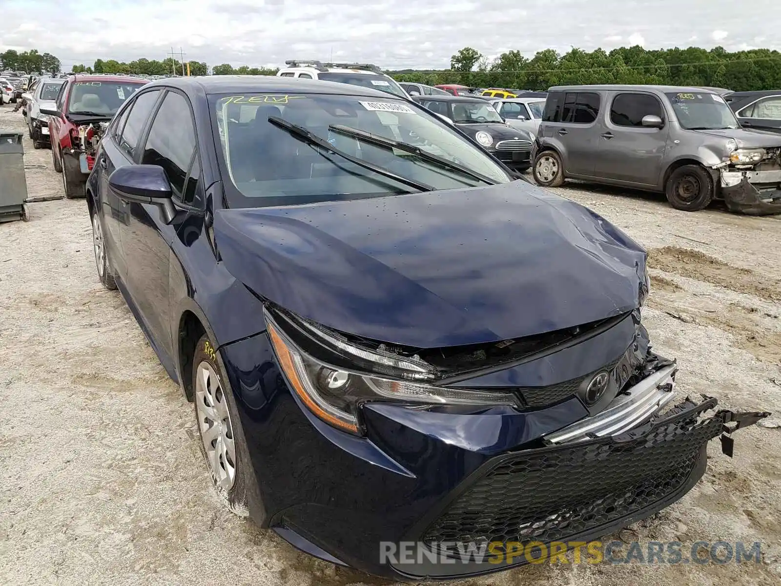 1 Photograph of a damaged car JTDEPRAE7LJ102121 TOYOTA COROLLA 2020