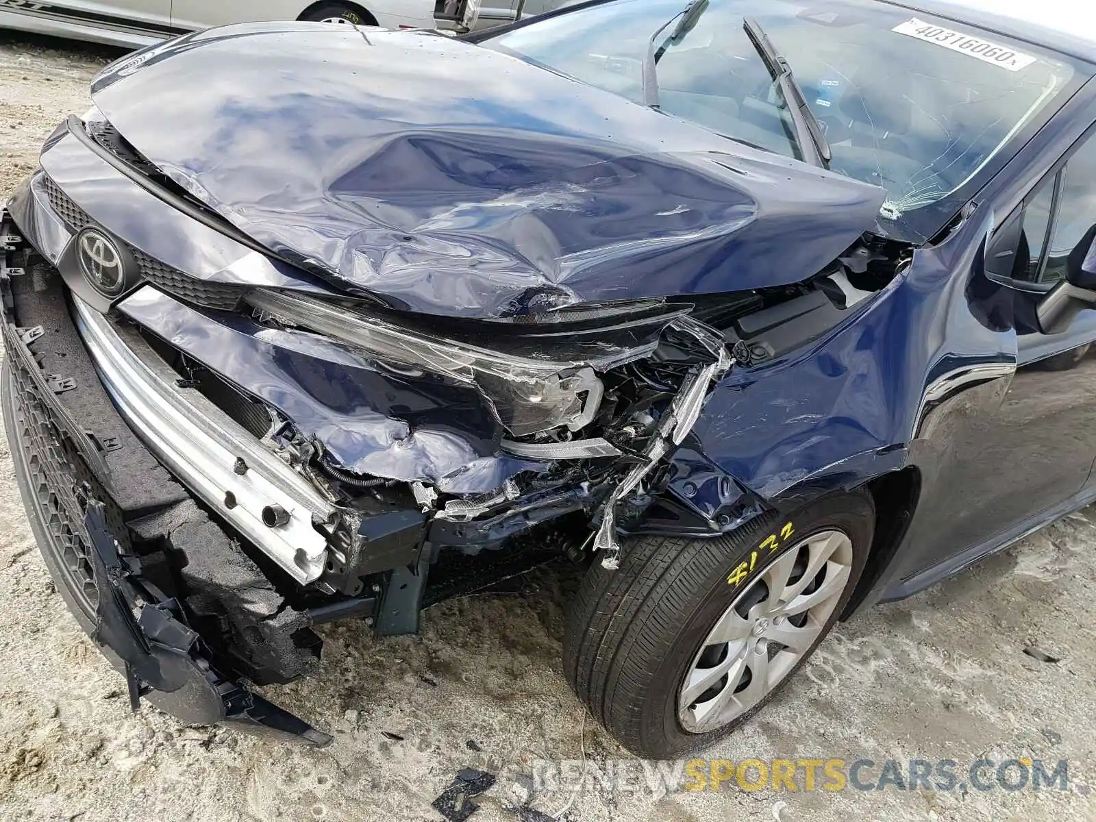 9 Photograph of a damaged car JTDEPRAE7LJ102121 TOYOTA COROLLA 2020