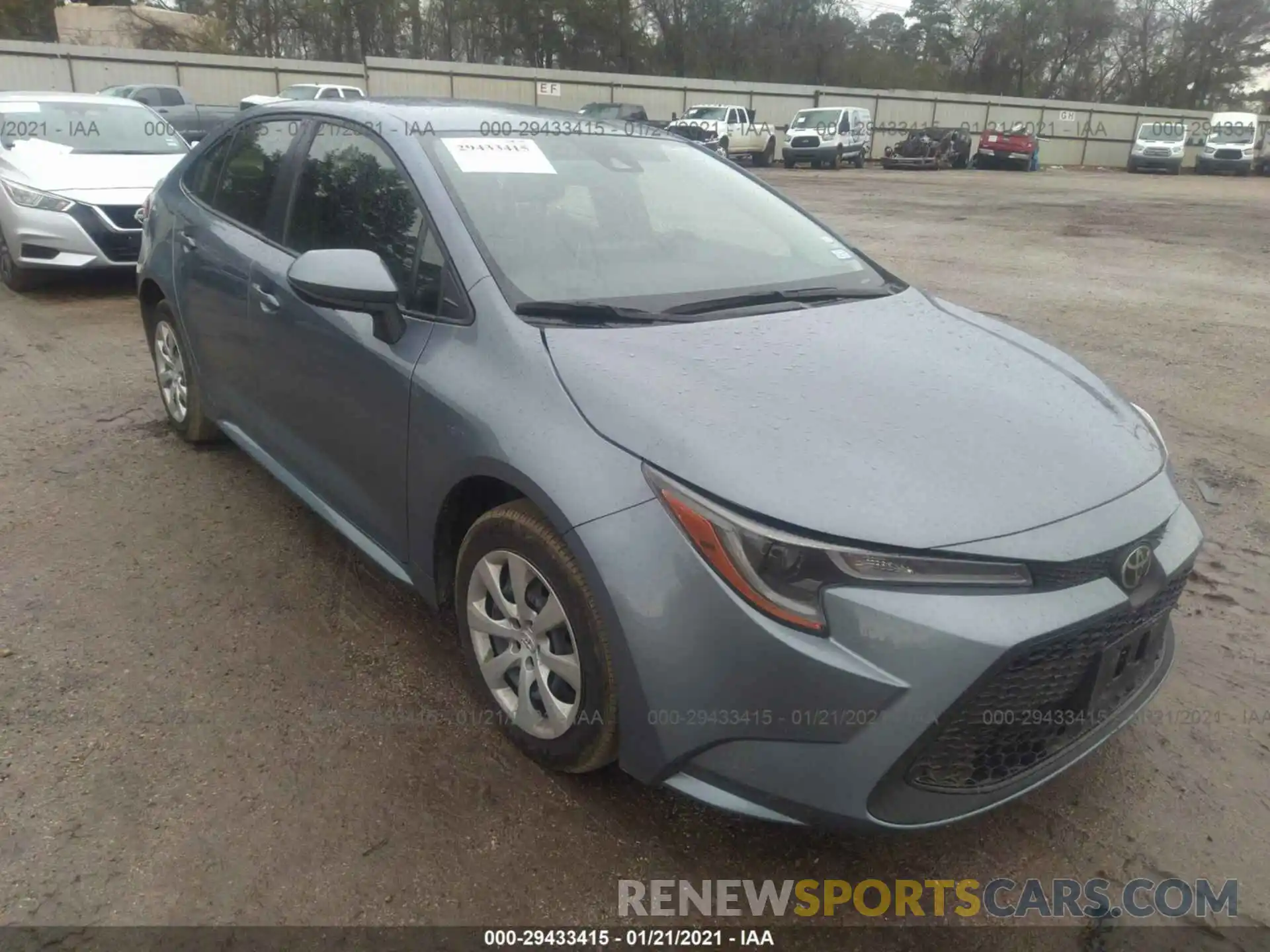 1 Photograph of a damaged car JTDEPRAE7LJ102216 TOYOTA COROLLA 2020