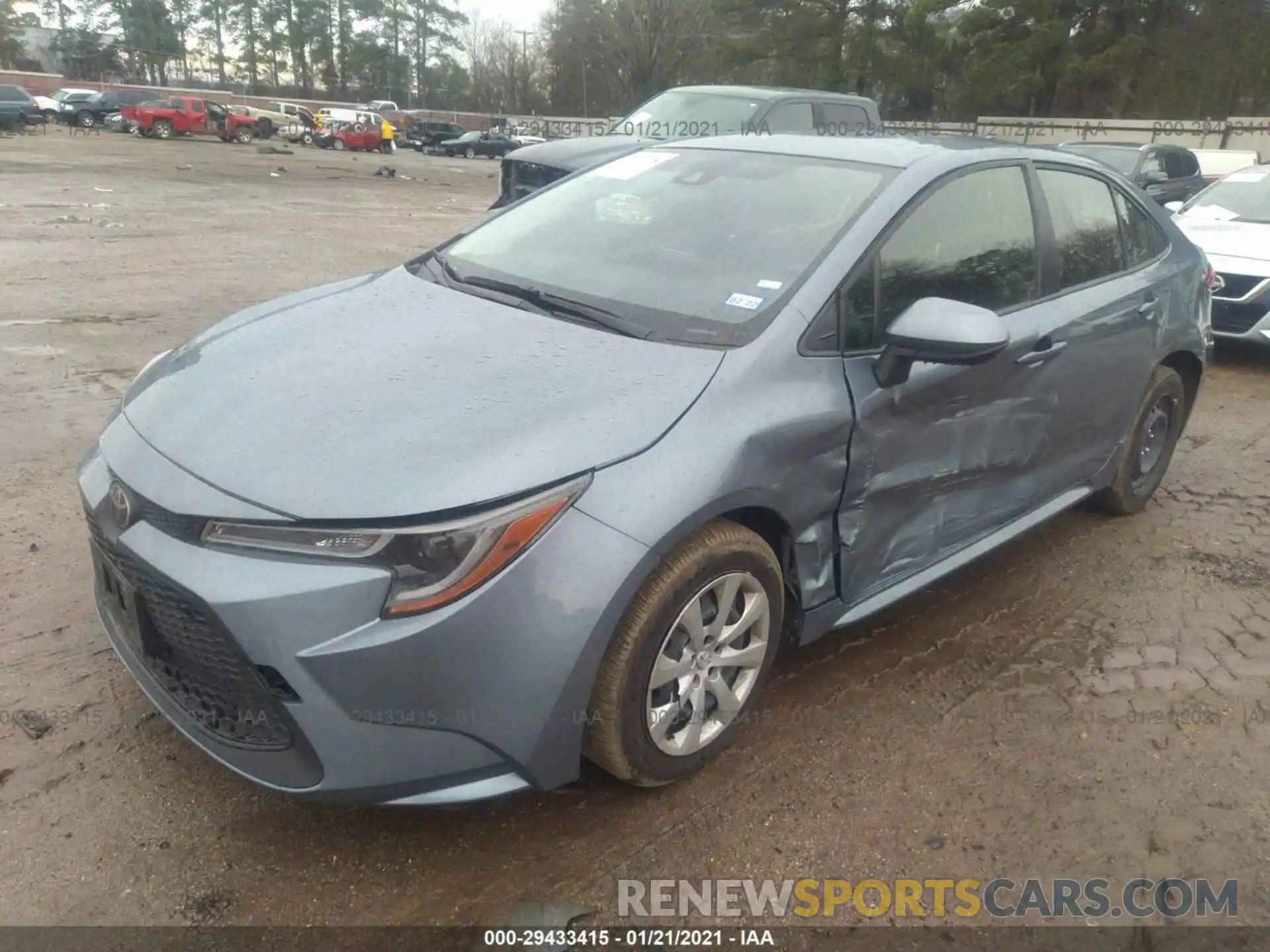 2 Photograph of a damaged car JTDEPRAE7LJ102216 TOYOTA COROLLA 2020