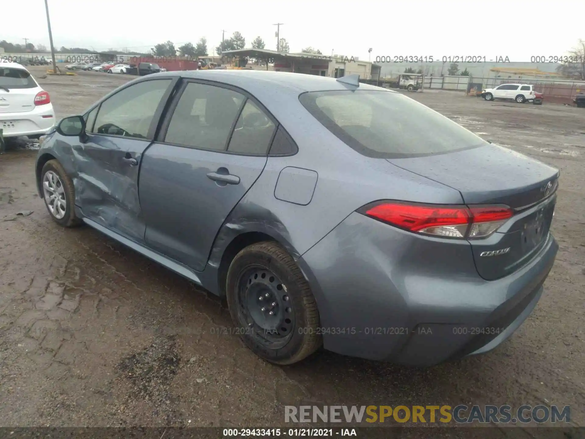 3 Photograph of a damaged car JTDEPRAE7LJ102216 TOYOTA COROLLA 2020