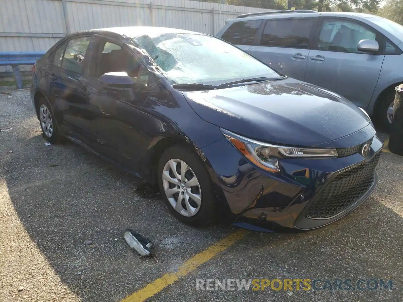 1 Photograph of a damaged car JTDEPRAE7LJ102524 TOYOTA COROLLA 2020