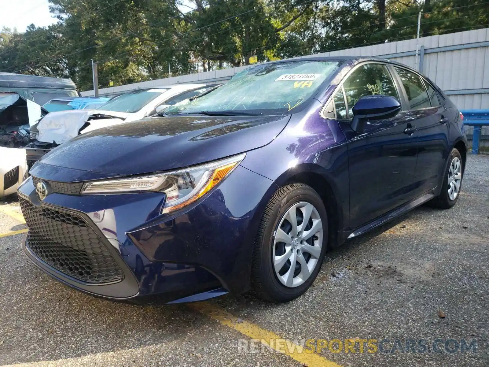 2 Photograph of a damaged car JTDEPRAE7LJ102524 TOYOTA COROLLA 2020