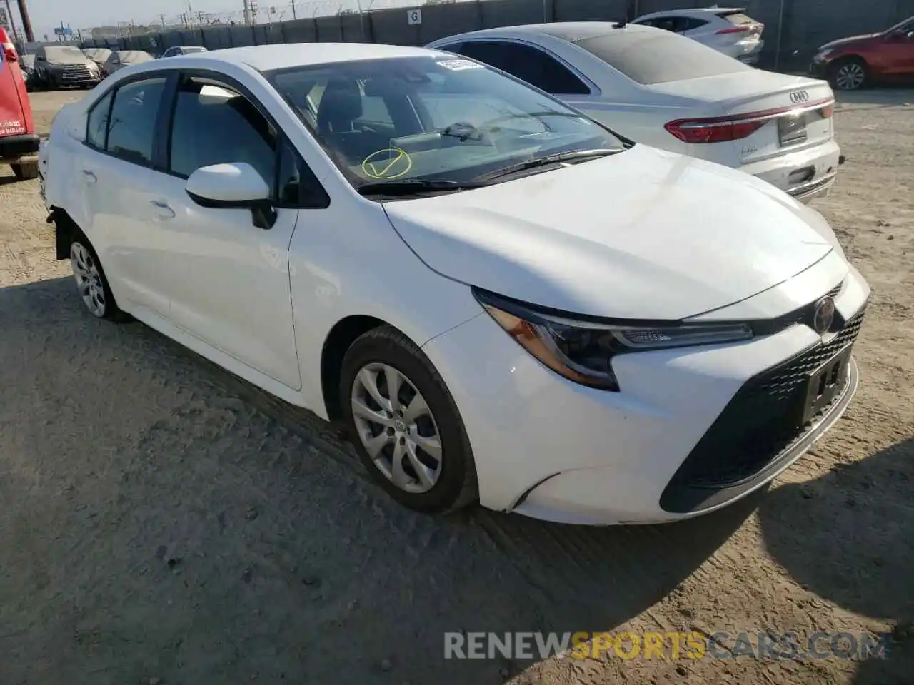 1 Photograph of a damaged car JTDEPRAE7LJ102569 TOYOTA COROLLA 2020