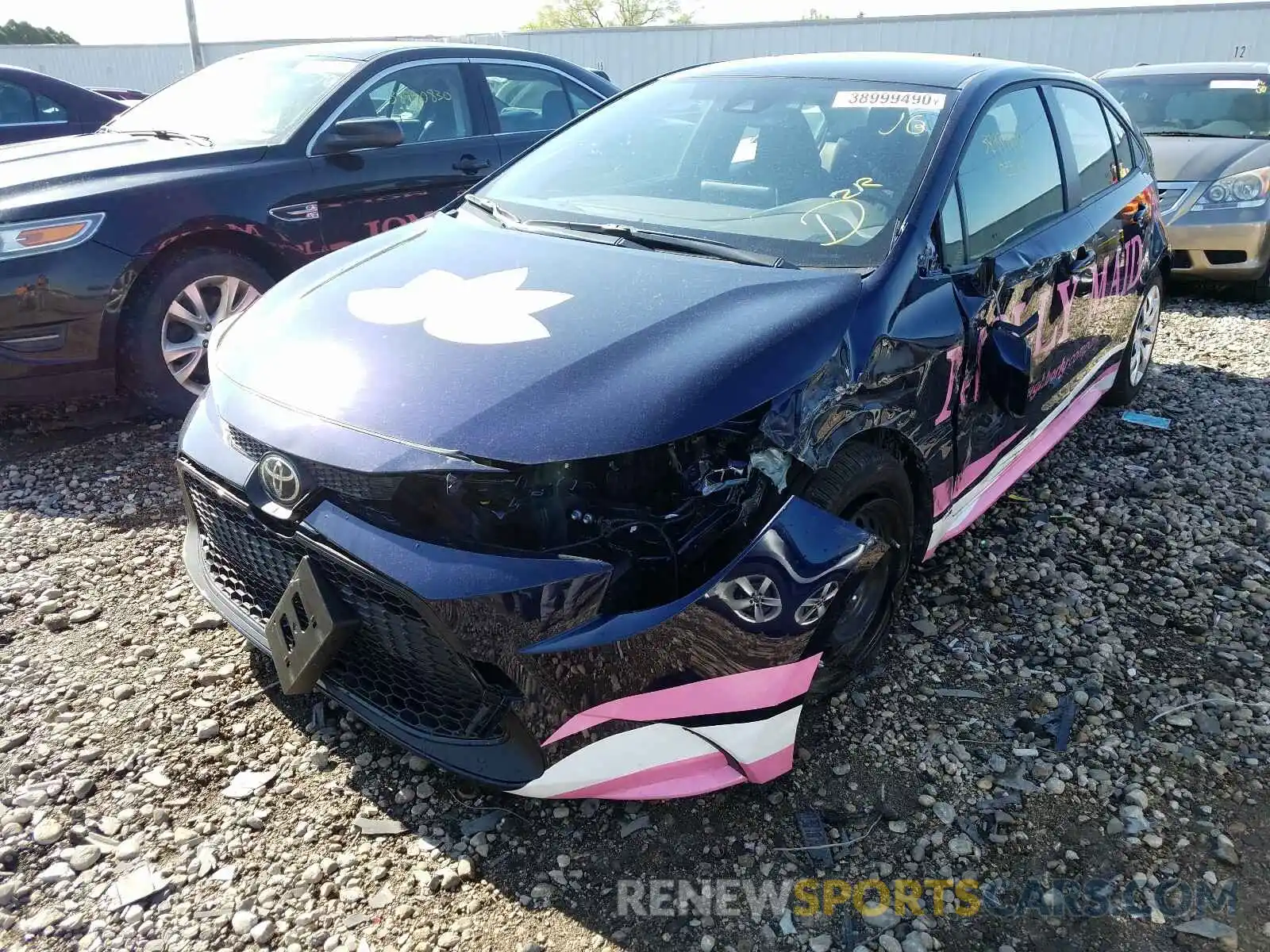 2 Photograph of a damaged car JTDEPRAE7LJ102586 TOYOTA COROLLA 2020