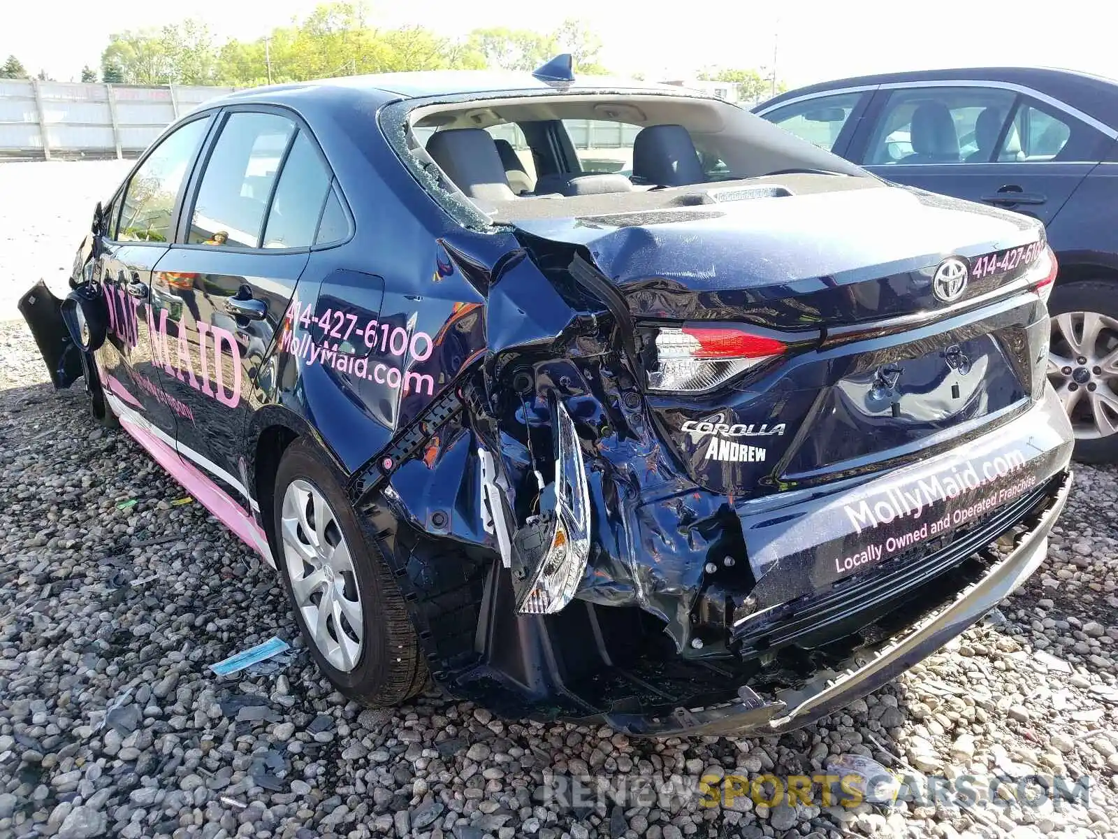 3 Photograph of a damaged car JTDEPRAE7LJ102586 TOYOTA COROLLA 2020