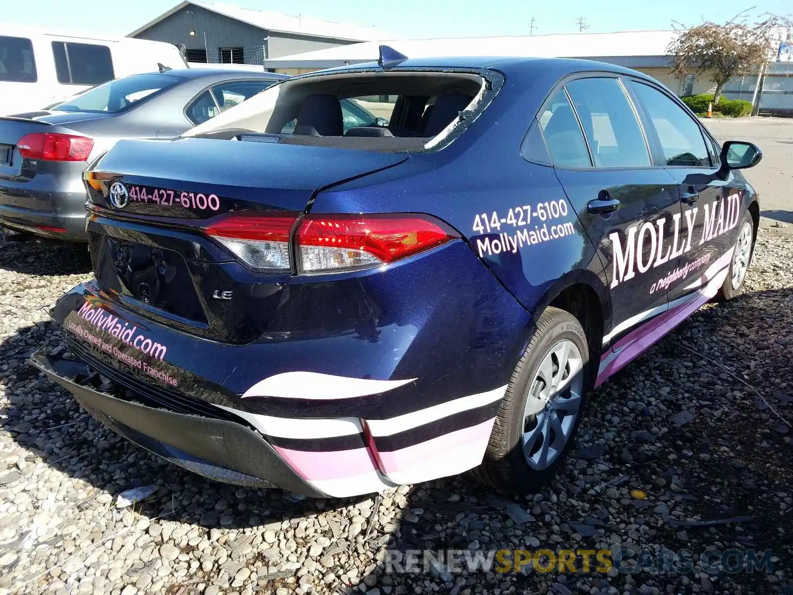 4 Photograph of a damaged car JTDEPRAE7LJ102586 TOYOTA COROLLA 2020