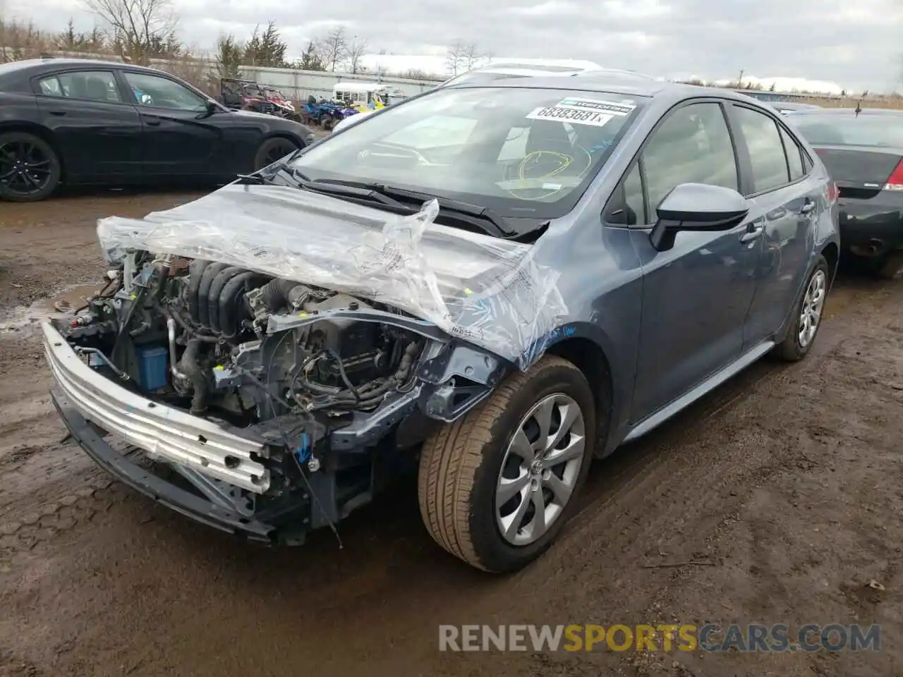 2 Photograph of a damaged car JTDEPRAE7LJ102751 TOYOTA COROLLA 2020