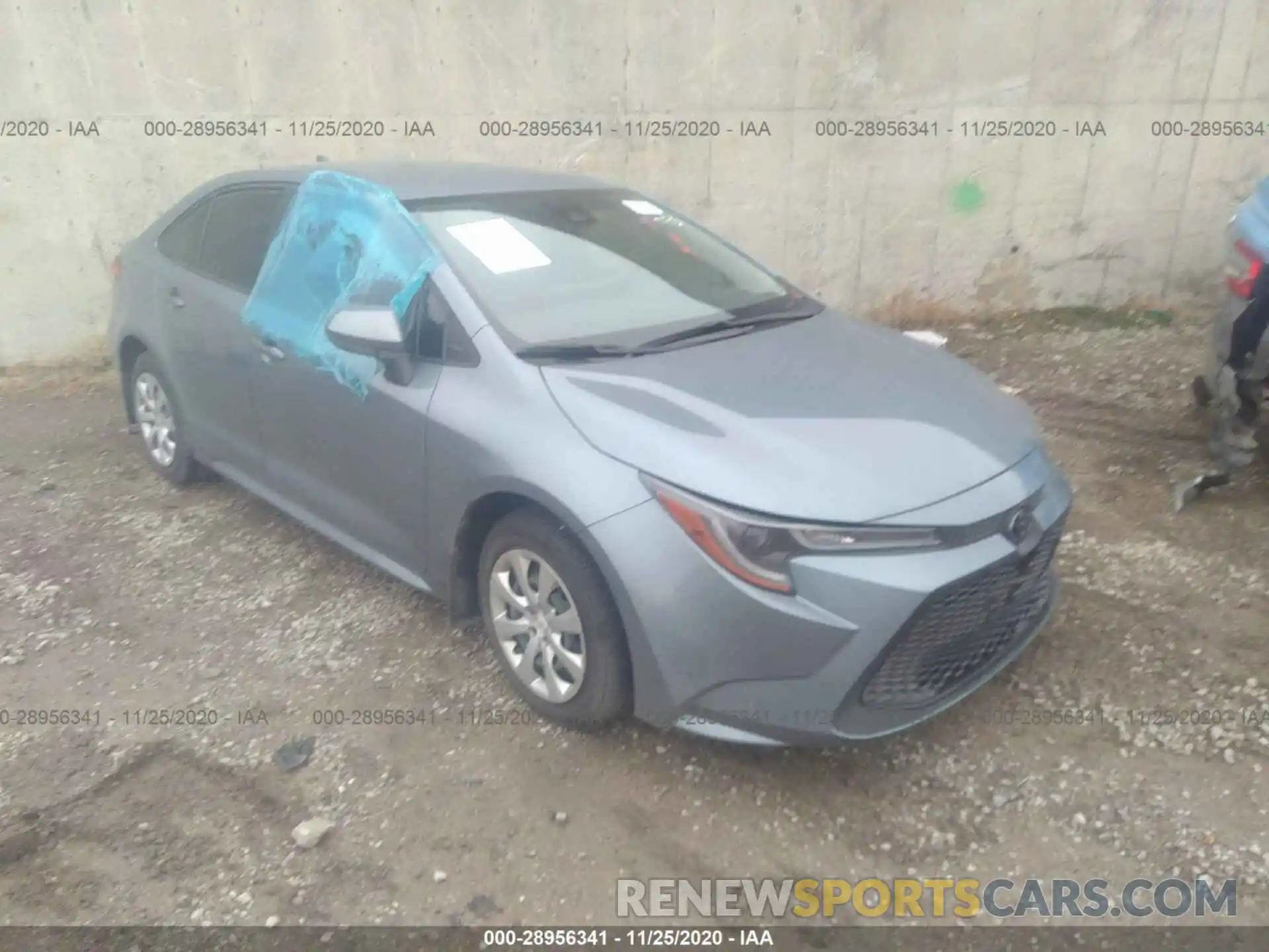 1 Photograph of a damaged car JTDEPRAE7LJ103317 TOYOTA COROLLA 2020