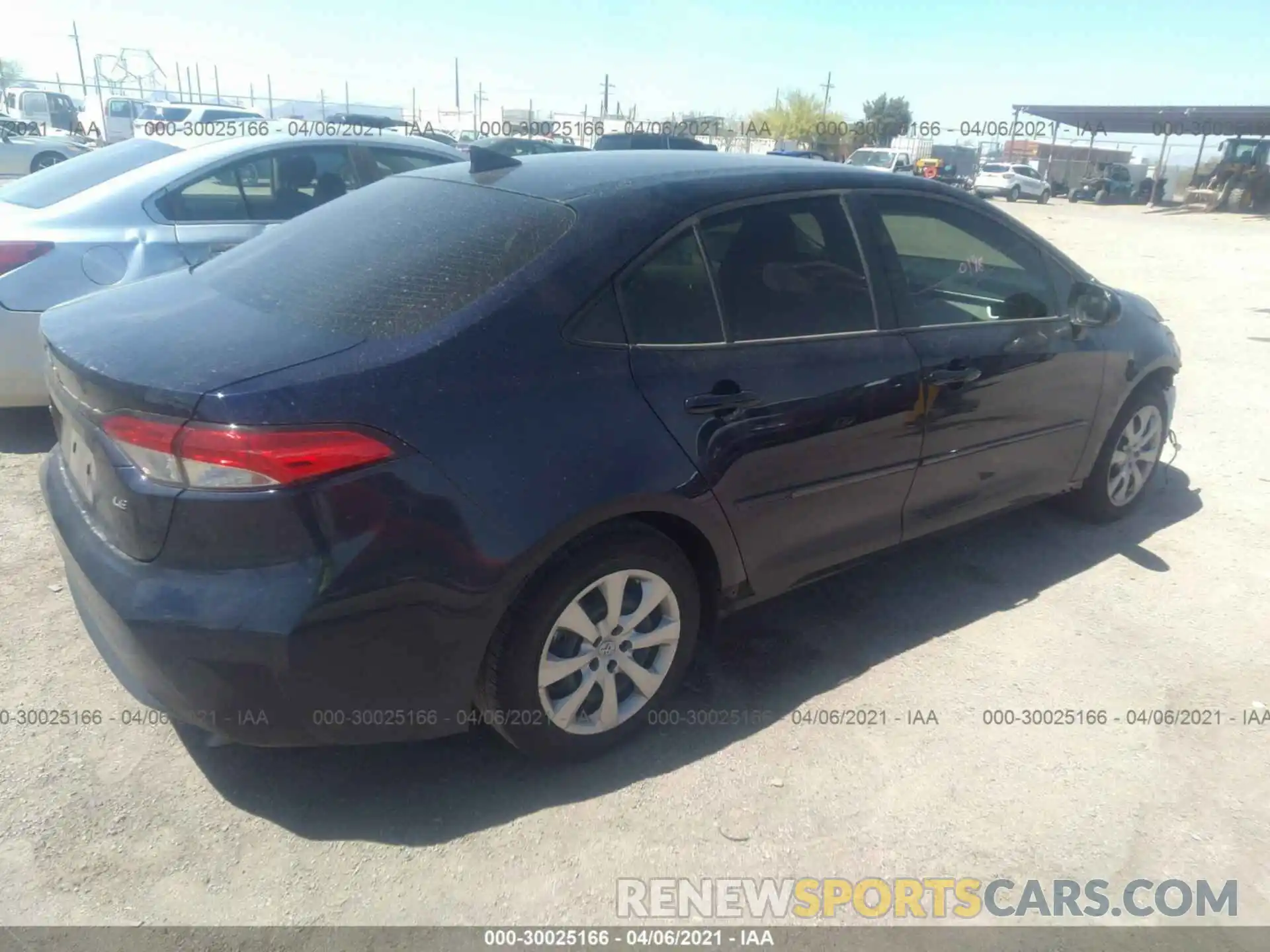 4 Photograph of a damaged car JTDEPRAE7LJ104287 TOYOTA COROLLA 2020