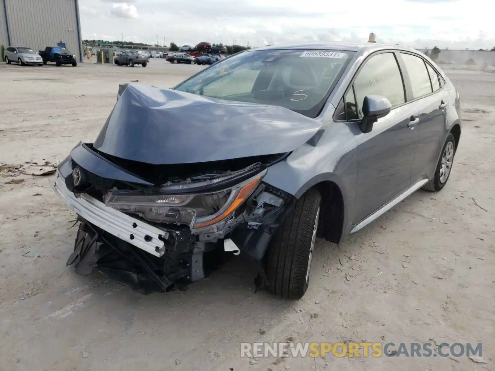 2 Photograph of a damaged car JTDEPRAE7LJ105021 TOYOTA COROLLA 2020