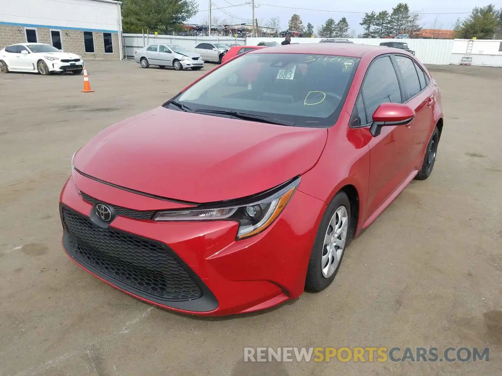 2 Photograph of a damaged car JTDEPRAE7LJ105813 TOYOTA COROLLA 2020