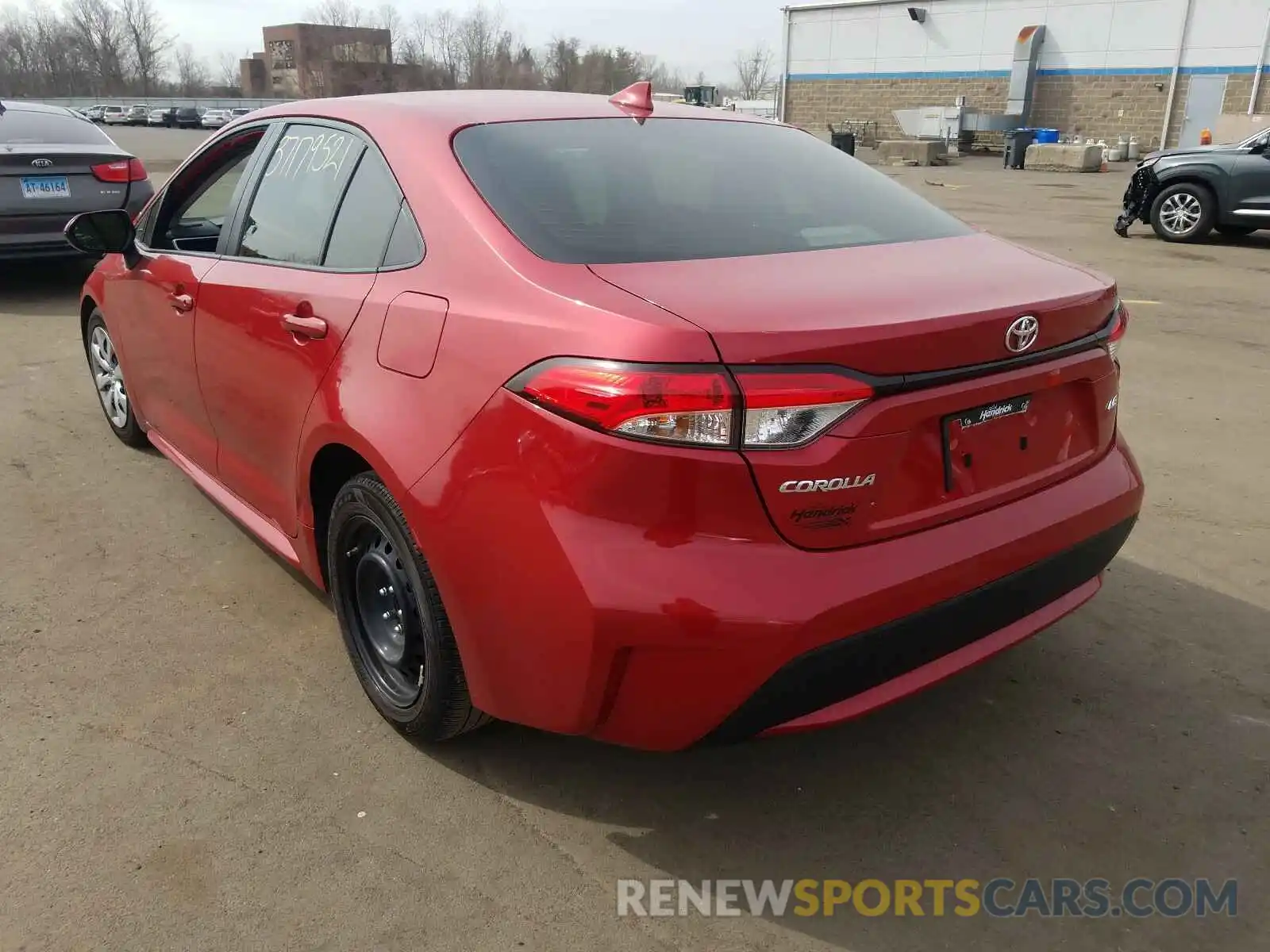 3 Photograph of a damaged car JTDEPRAE7LJ105813 TOYOTA COROLLA 2020