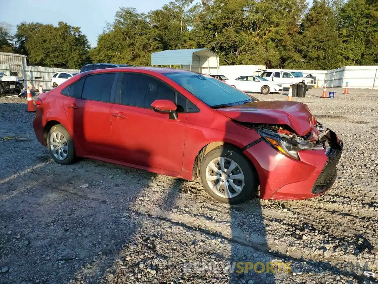 4 Photograph of a damaged car JTDEPRAE7LJ107206 TOYOTA COROLLA 2020