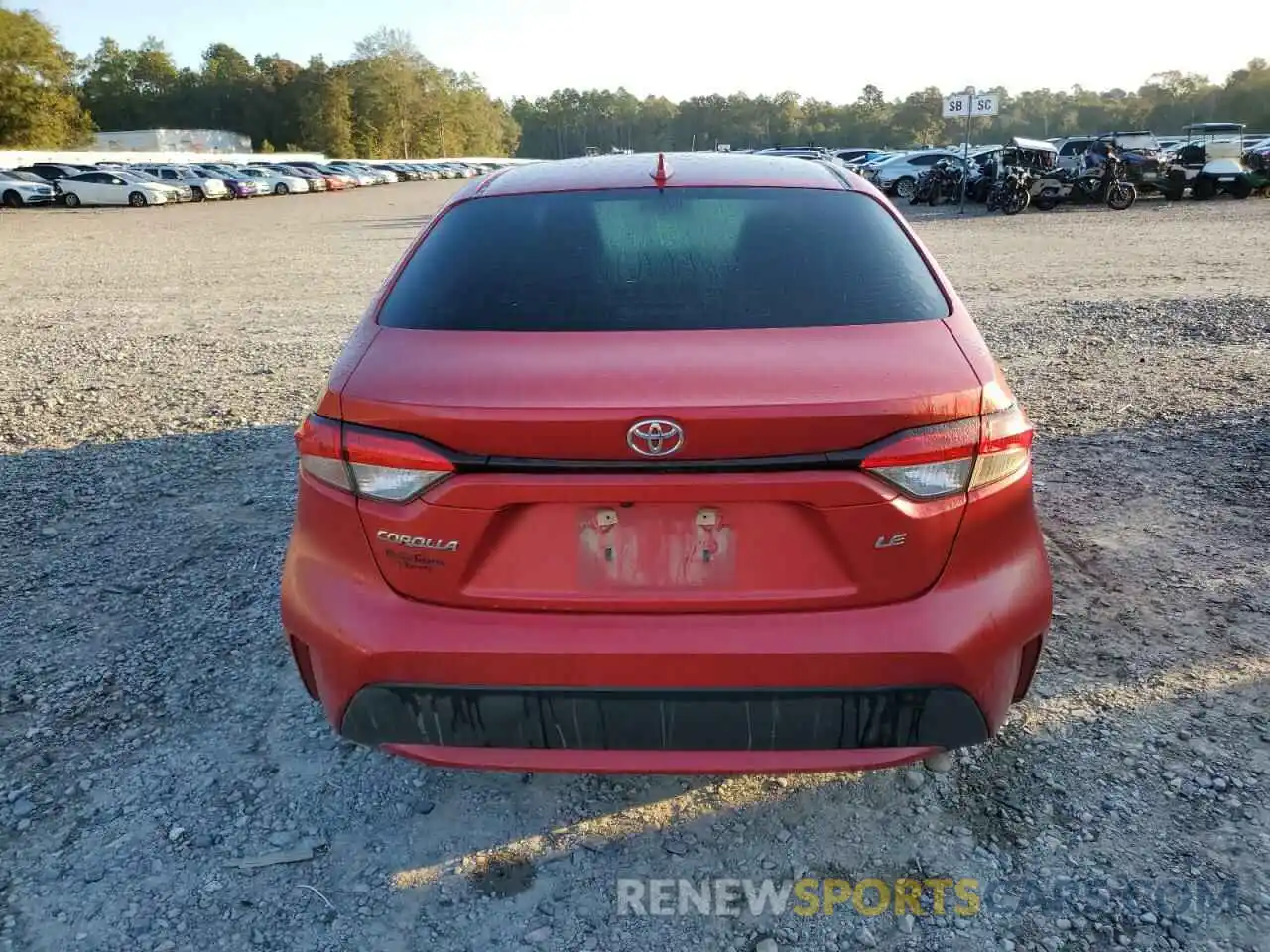 6 Photograph of a damaged car JTDEPRAE7LJ107206 TOYOTA COROLLA 2020