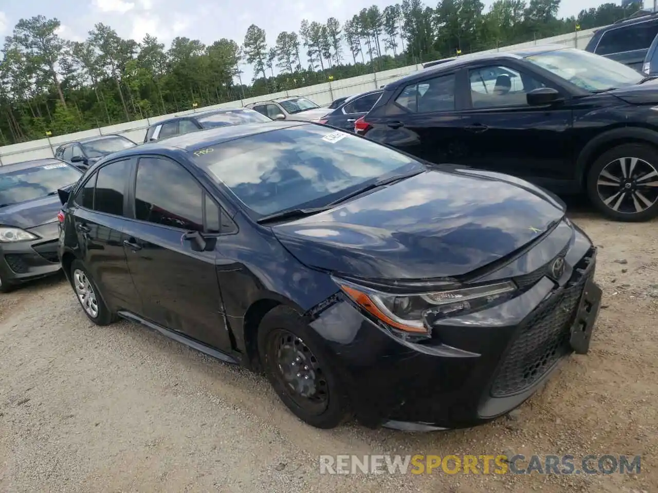 1 Photograph of a damaged car JTDEPRAE7LJ107318 TOYOTA COROLLA 2020