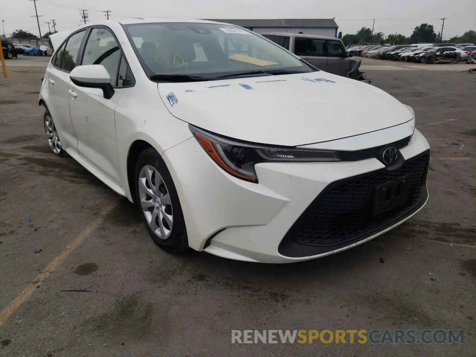 1 Photograph of a damaged car JTDEPRAE7LJ107528 TOYOTA COROLLA 2020