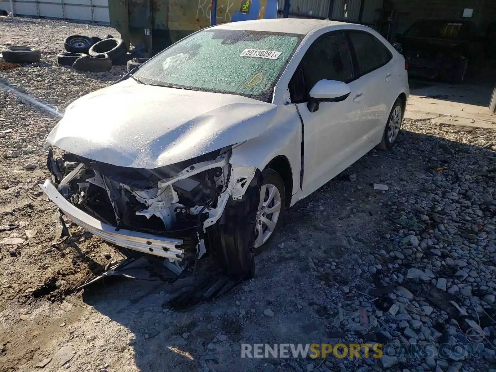 2 Photograph of a damaged car JTDEPRAE7LJ108243 TOYOTA COROLLA 2020