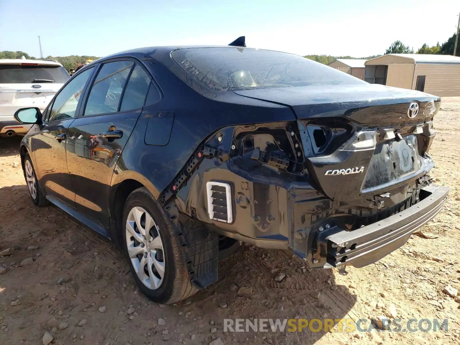 3 Photograph of a damaged car JTDEPRAE7LJ108601 TOYOTA COROLLA 2020