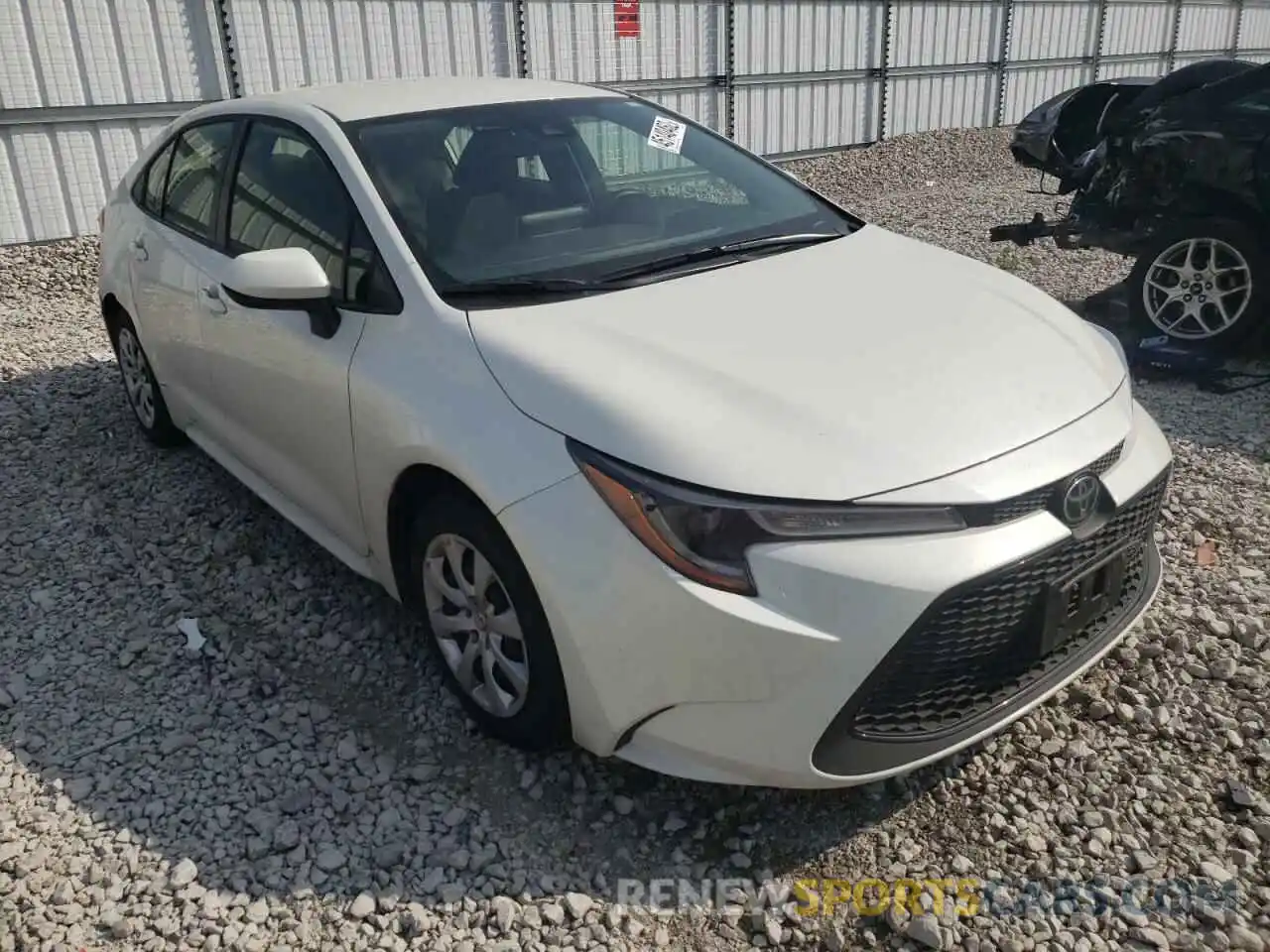 1 Photograph of a damaged car JTDEPRAE7LJ108680 TOYOTA COROLLA 2020