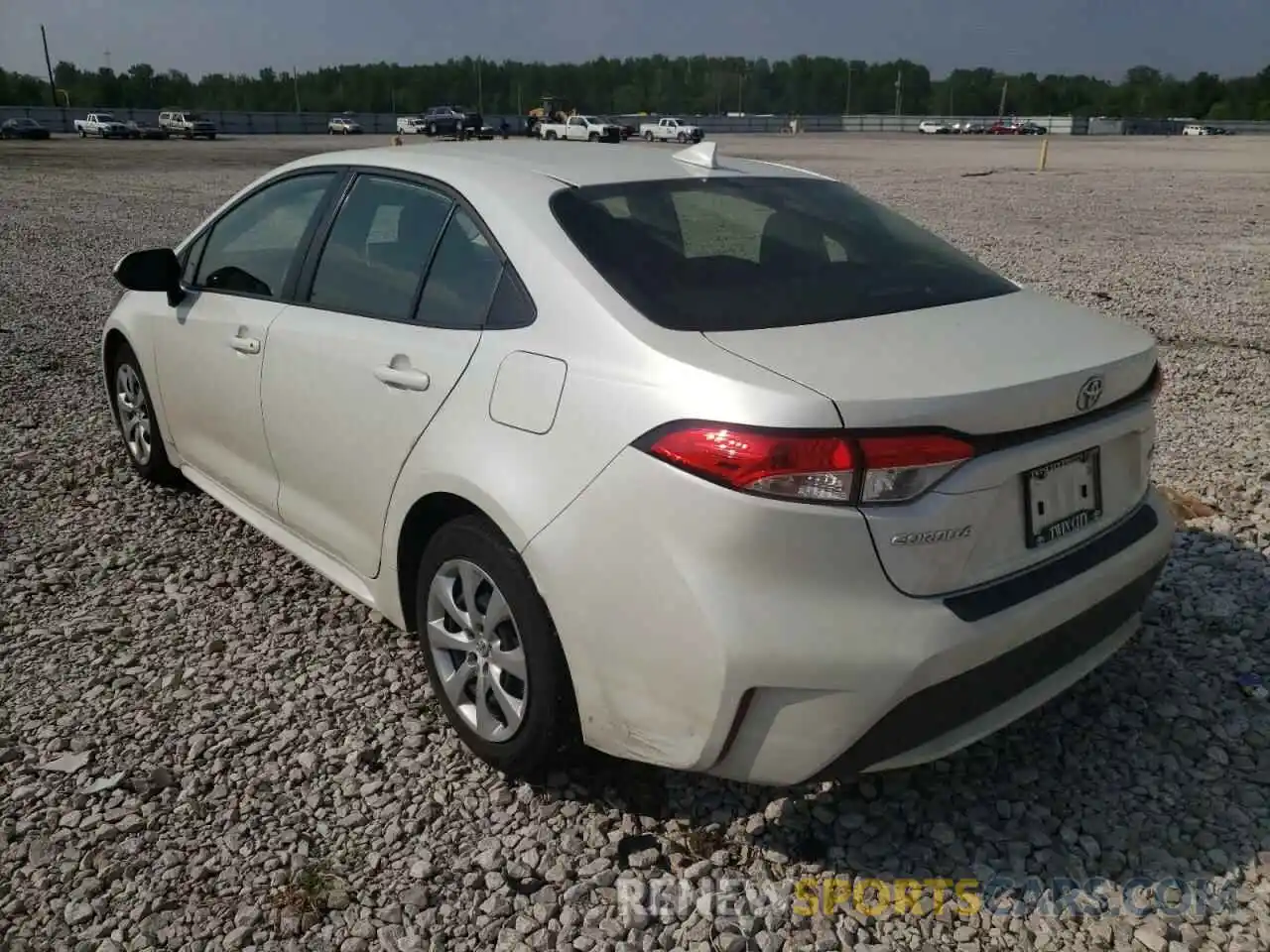 3 Photograph of a damaged car JTDEPRAE7LJ108680 TOYOTA COROLLA 2020