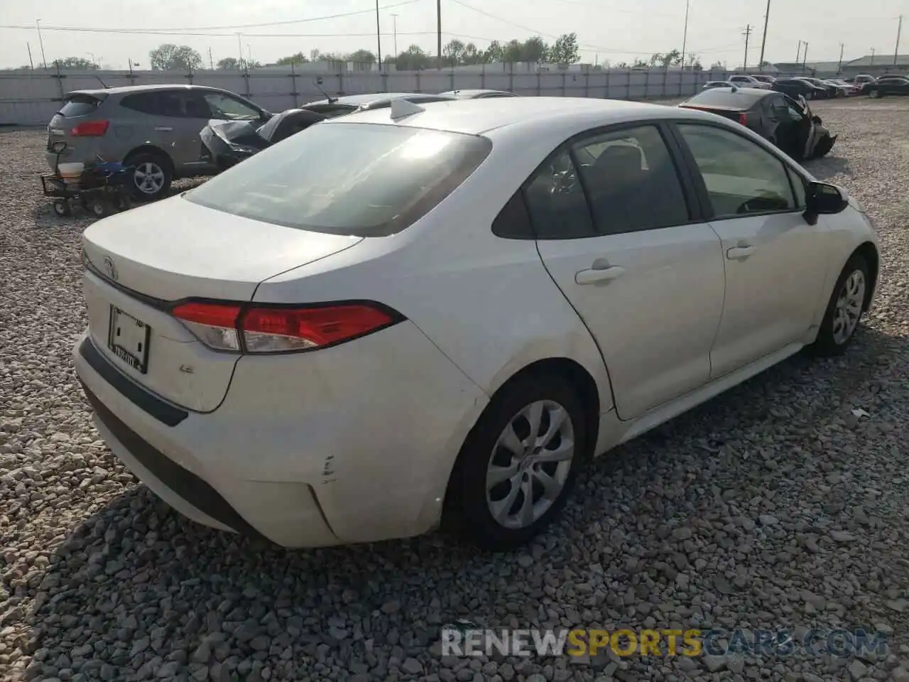 4 Photograph of a damaged car JTDEPRAE7LJ108680 TOYOTA COROLLA 2020