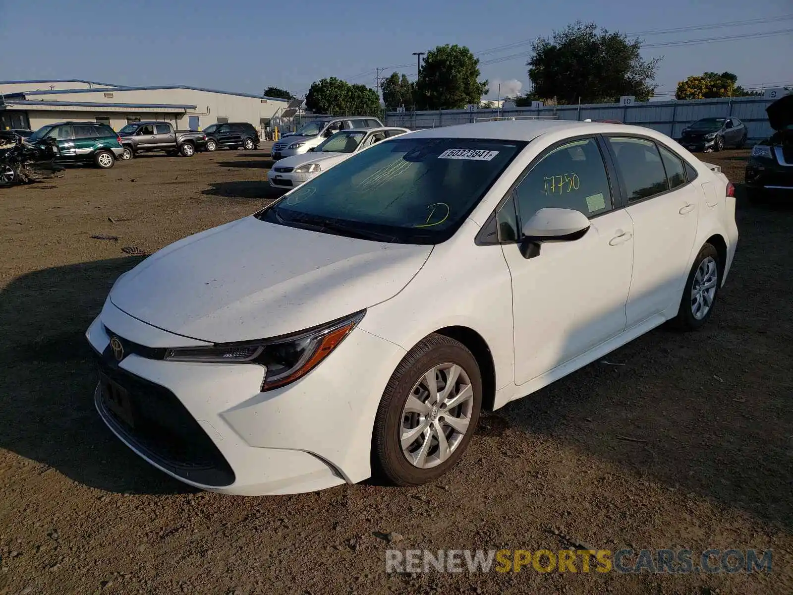 2 Photograph of a damaged car JTDEPRAE7LJ108775 TOYOTA COROLLA 2020