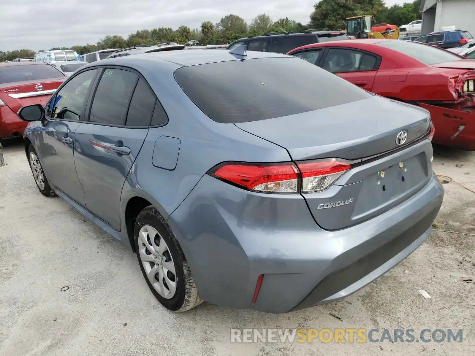 3 Photograph of a damaged car JTDEPRAE7LJ109070 TOYOTA COROLLA 2020