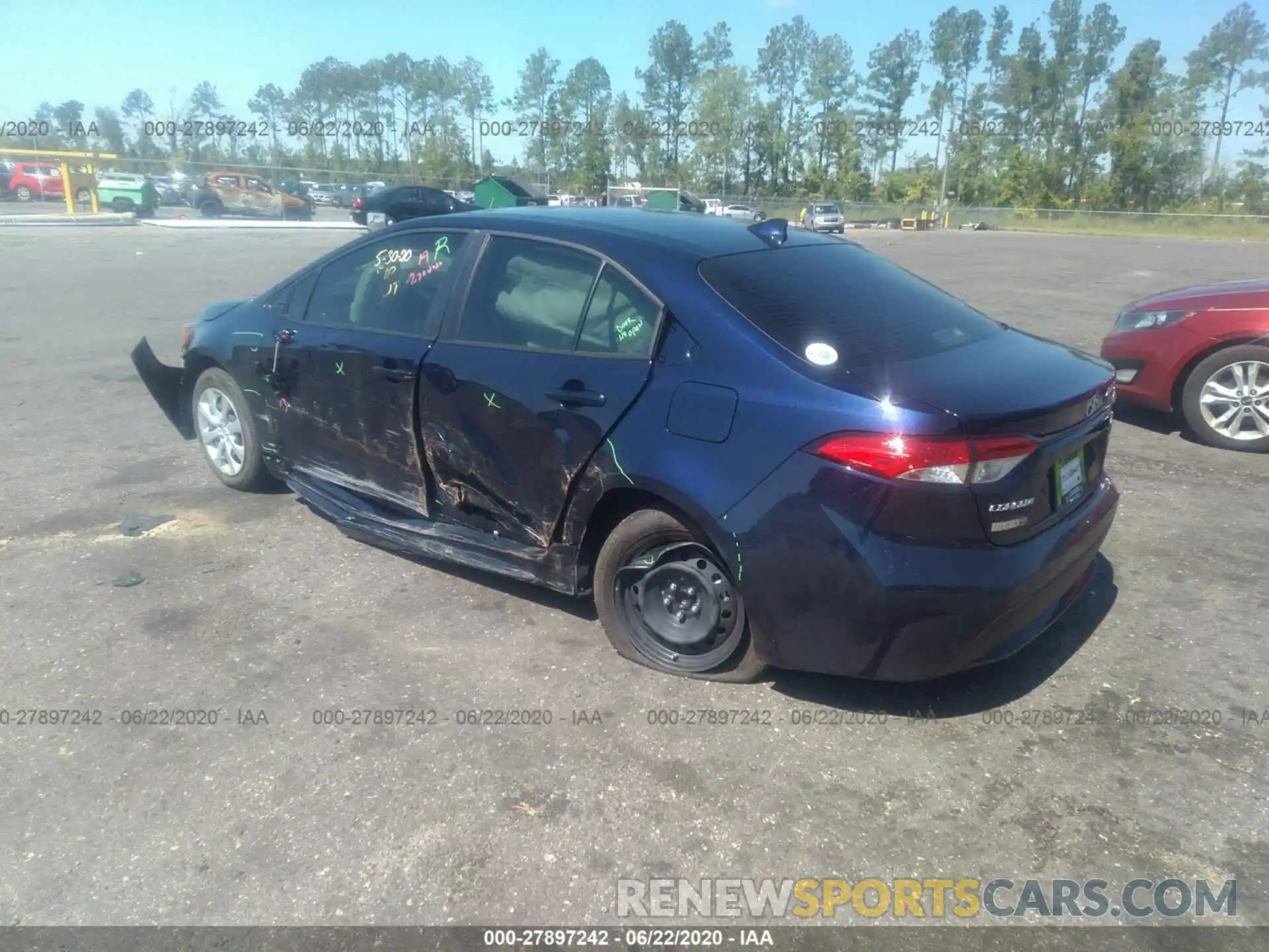 3 Photograph of a damaged car JTDEPRAE7LJ109358 TOYOTA COROLLA 2020