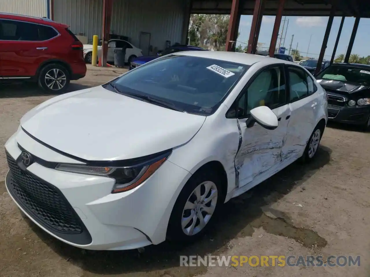 10 Photograph of a damaged car JTDEPRAE7LJ110008 TOYOTA COROLLA 2020