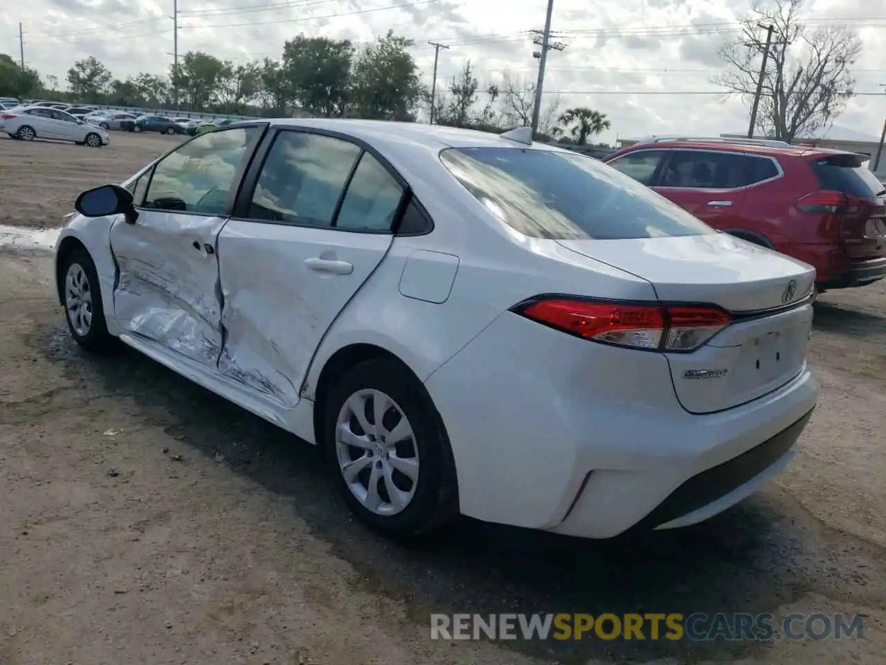 3 Photograph of a damaged car JTDEPRAE7LJ110008 TOYOTA COROLLA 2020