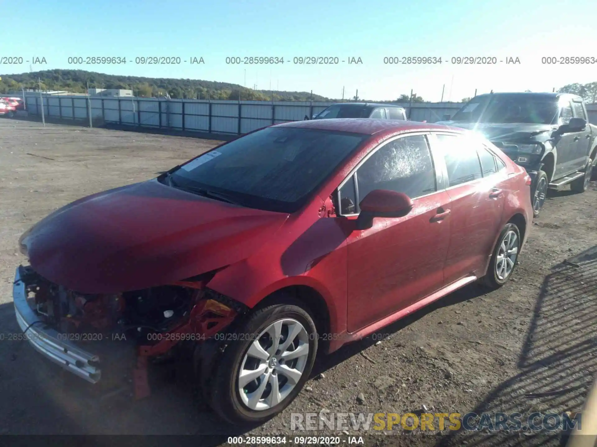 2 Photograph of a damaged car JTDEPRAE7LJ110266 TOYOTA COROLLA 2020