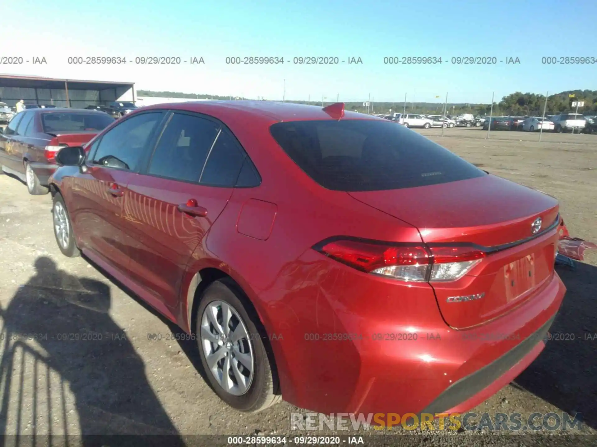 3 Photograph of a damaged car JTDEPRAE7LJ110266 TOYOTA COROLLA 2020