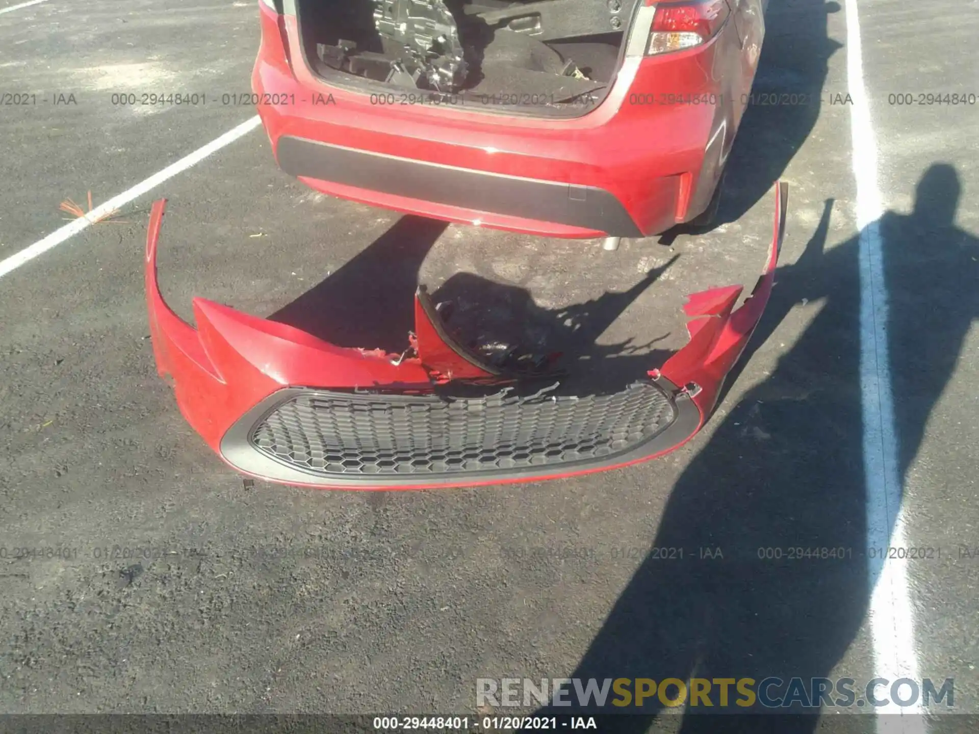 12 Photograph of a damaged car JTDEPRAE7LJ110400 TOYOTA COROLLA 2020