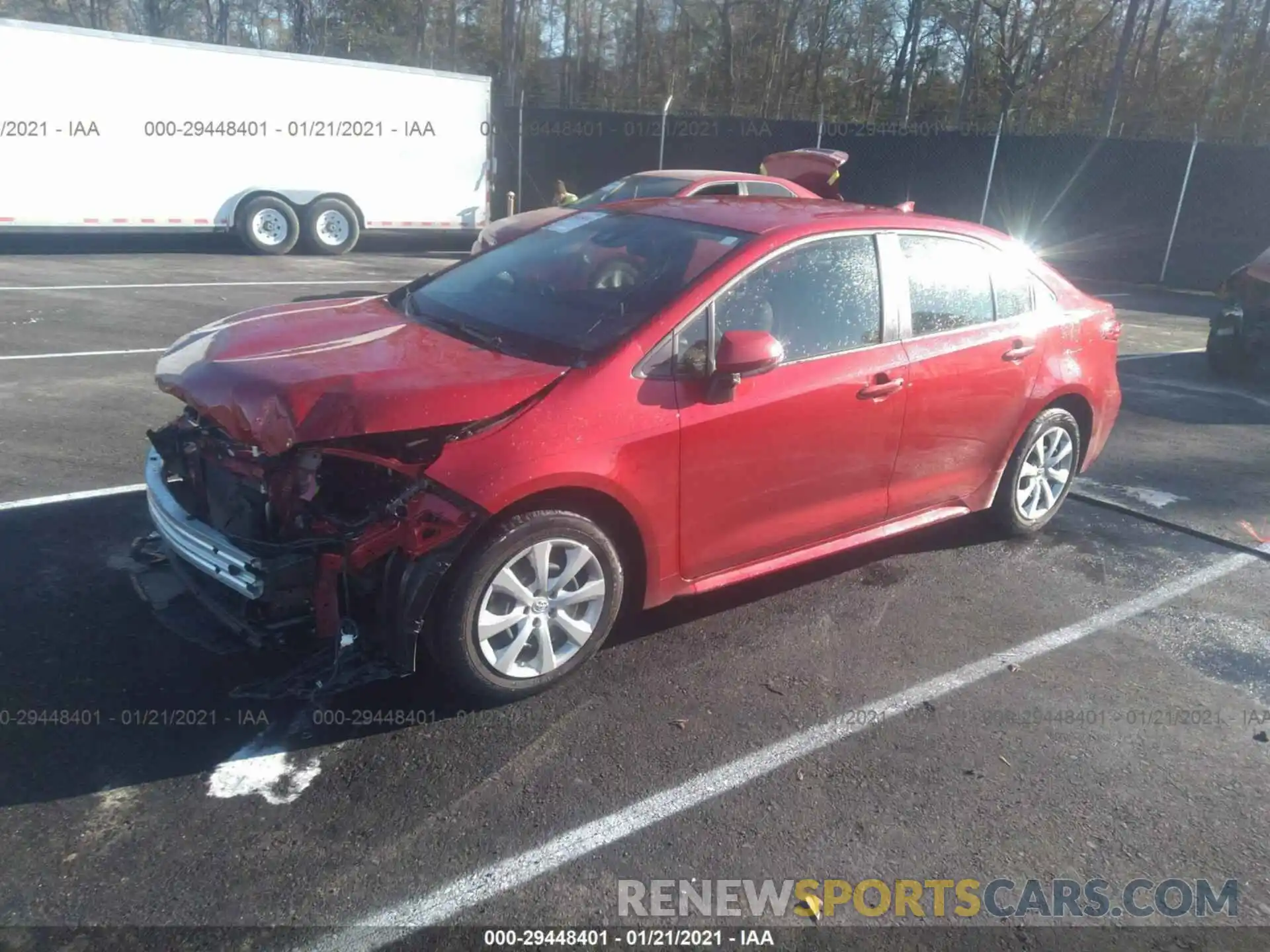 2 Photograph of a damaged car JTDEPRAE7LJ110400 TOYOTA COROLLA 2020