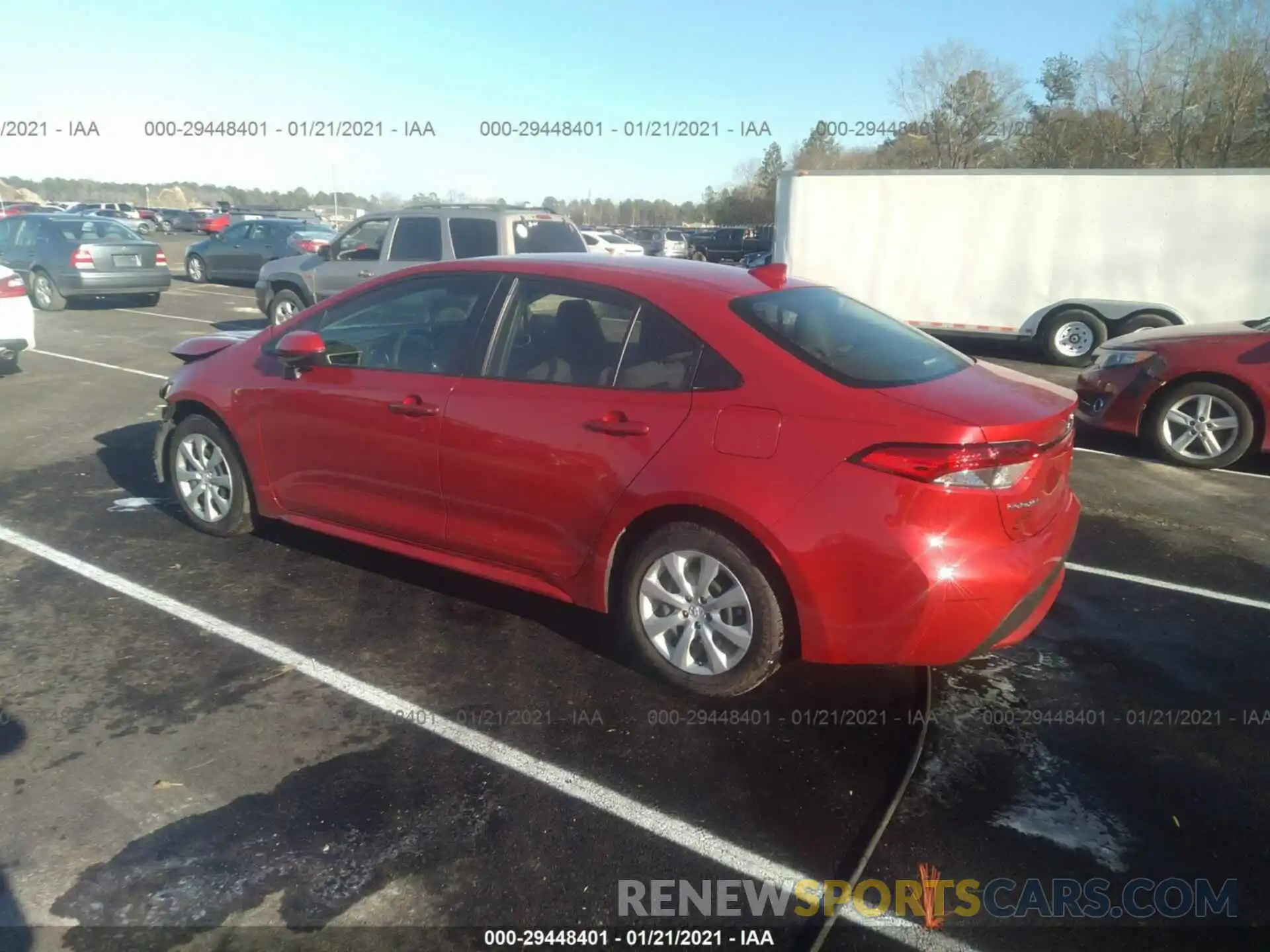 3 Photograph of a damaged car JTDEPRAE7LJ110400 TOYOTA COROLLA 2020