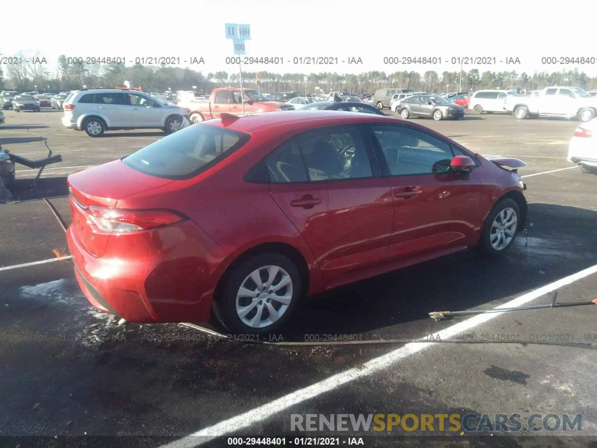 4 Photograph of a damaged car JTDEPRAE7LJ110400 TOYOTA COROLLA 2020