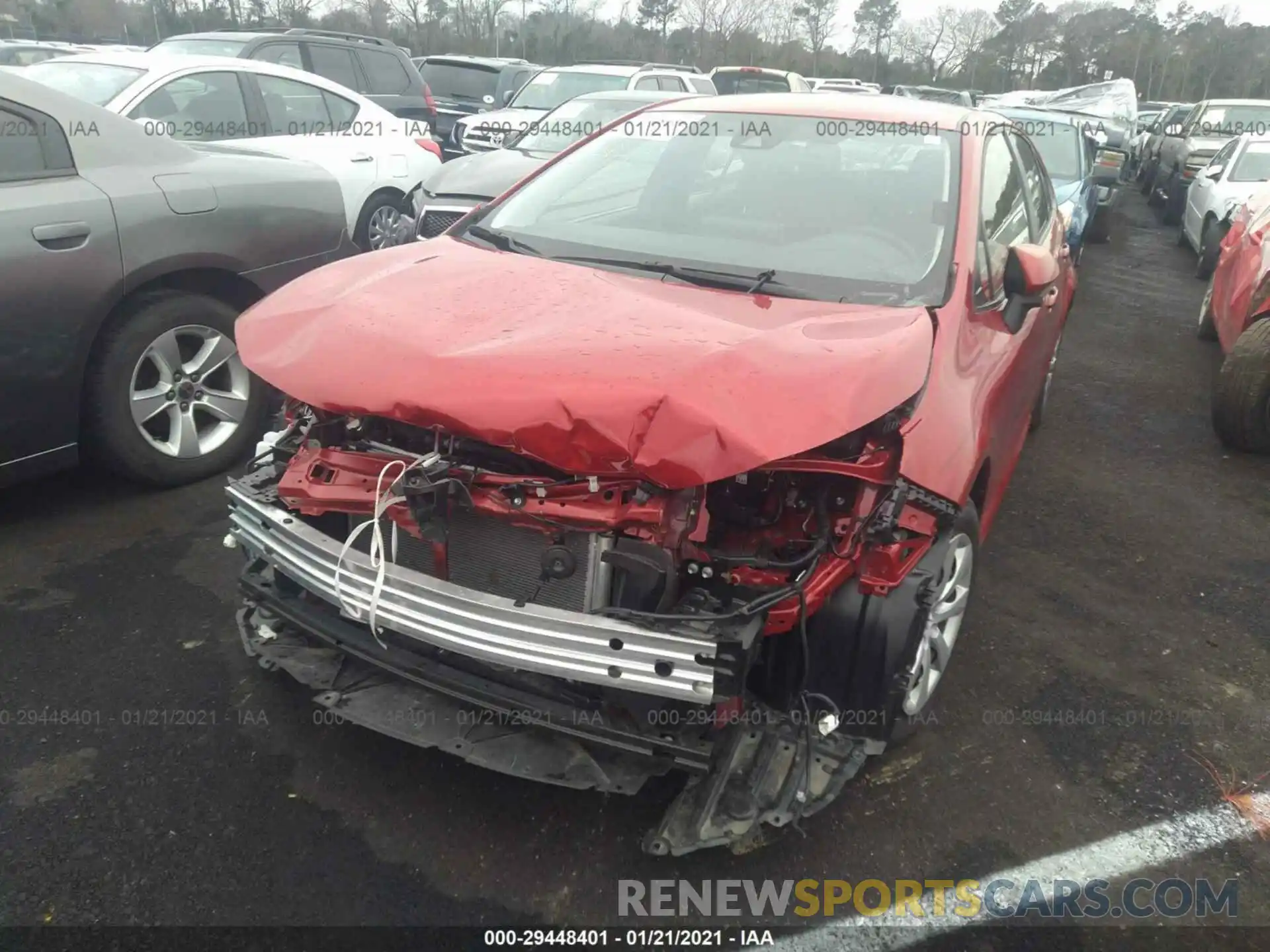 6 Photograph of a damaged car JTDEPRAE7LJ110400 TOYOTA COROLLA 2020