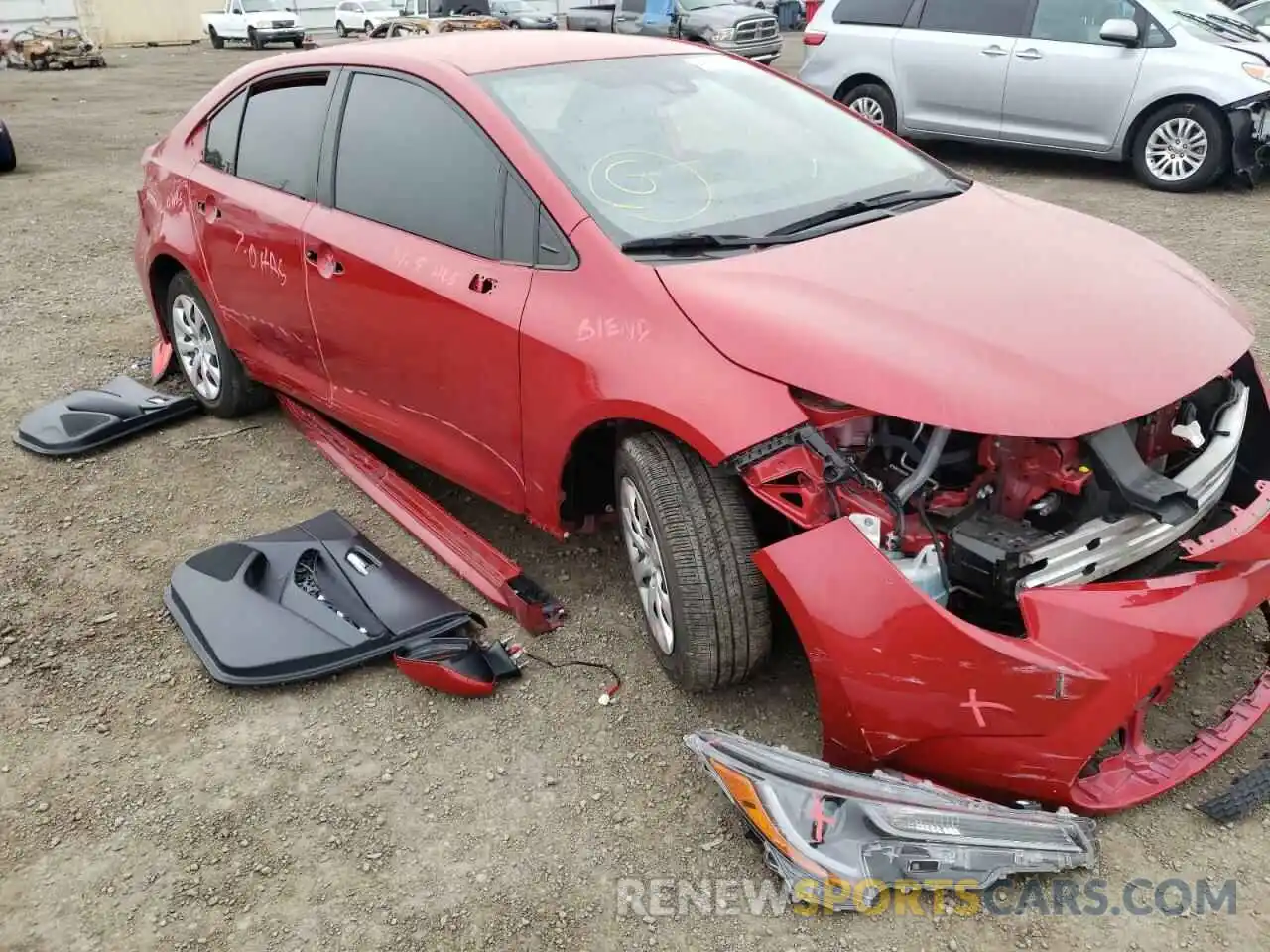 9 Photograph of a damaged car JTDEPRAE7LJ110509 TOYOTA COROLLA 2020